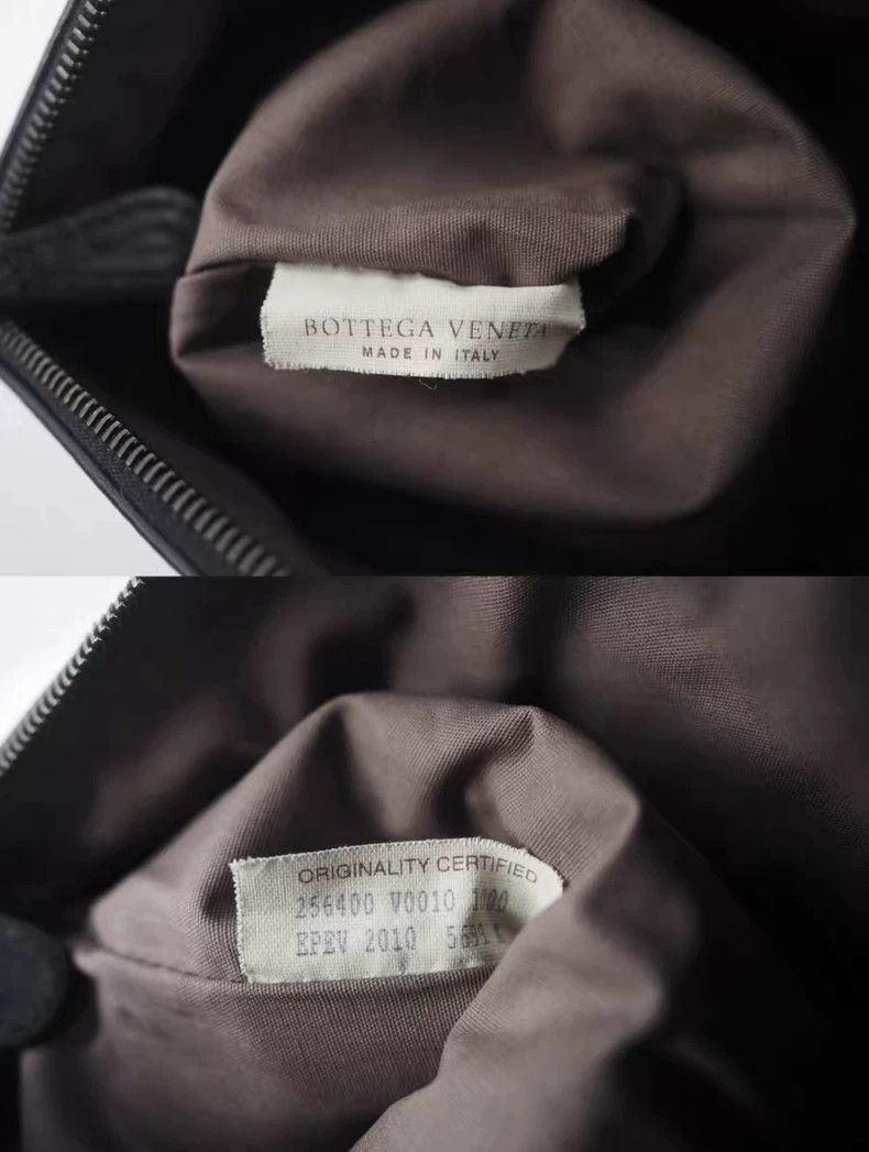 Bottega Veneta Bottega Veneta 2010 BV Black Checkered Weave Small Handbag Size ONE SIZE - 6 Thumbnail