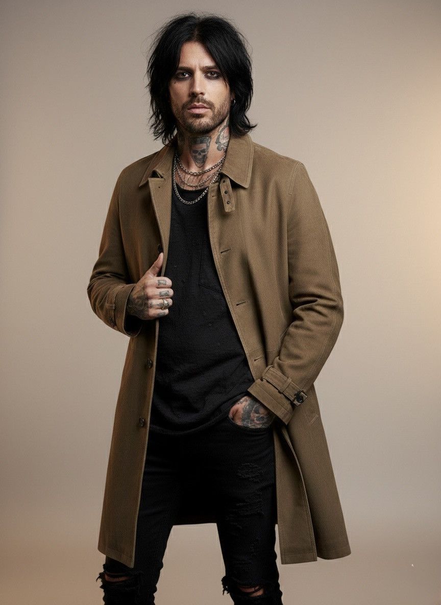John Varvatos Goat Suede Trench Coat Jacket EU 52 USA 42 Size US L / EU 52-54 / 3 - 1 Thumbnail