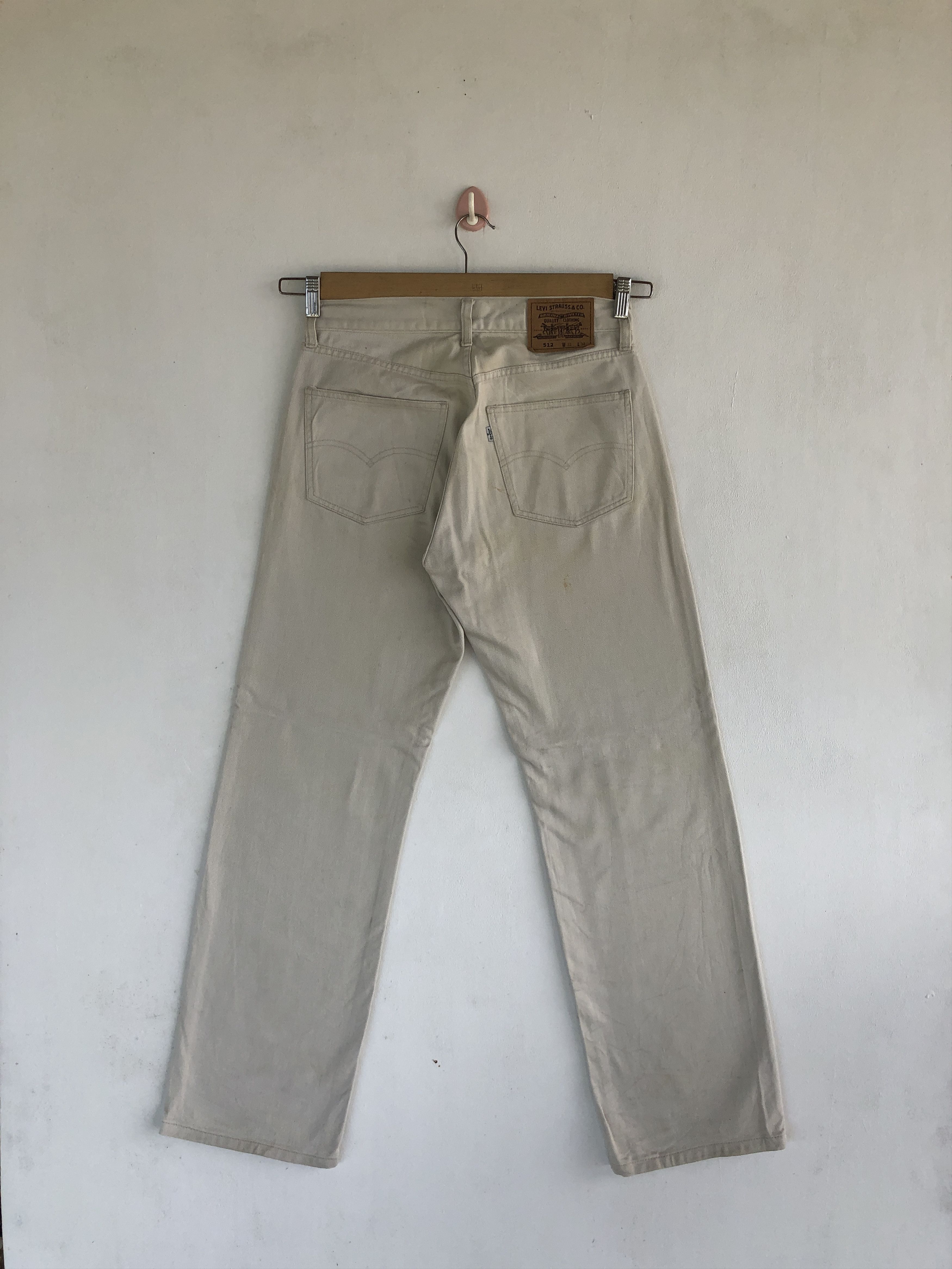 Levi's Vintage Levis 512 Baggy Beige Jeans Levi's Mud Wash Denim Size US 30 / EU 46 - 2 Thumbnail