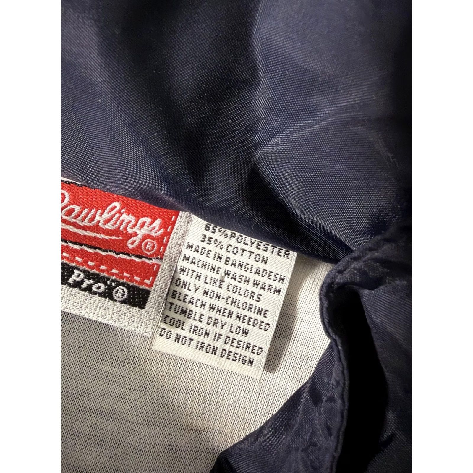 Vintage Rawlings Jacket Mens 3XL Hooded Windbreaker Blue Lined Pullover Baseball Shirt Outer Shell Nylon Zip pockets Adjustable Camouflage? Size US XXL / EU 58 / 5 - 7 Thumbnail