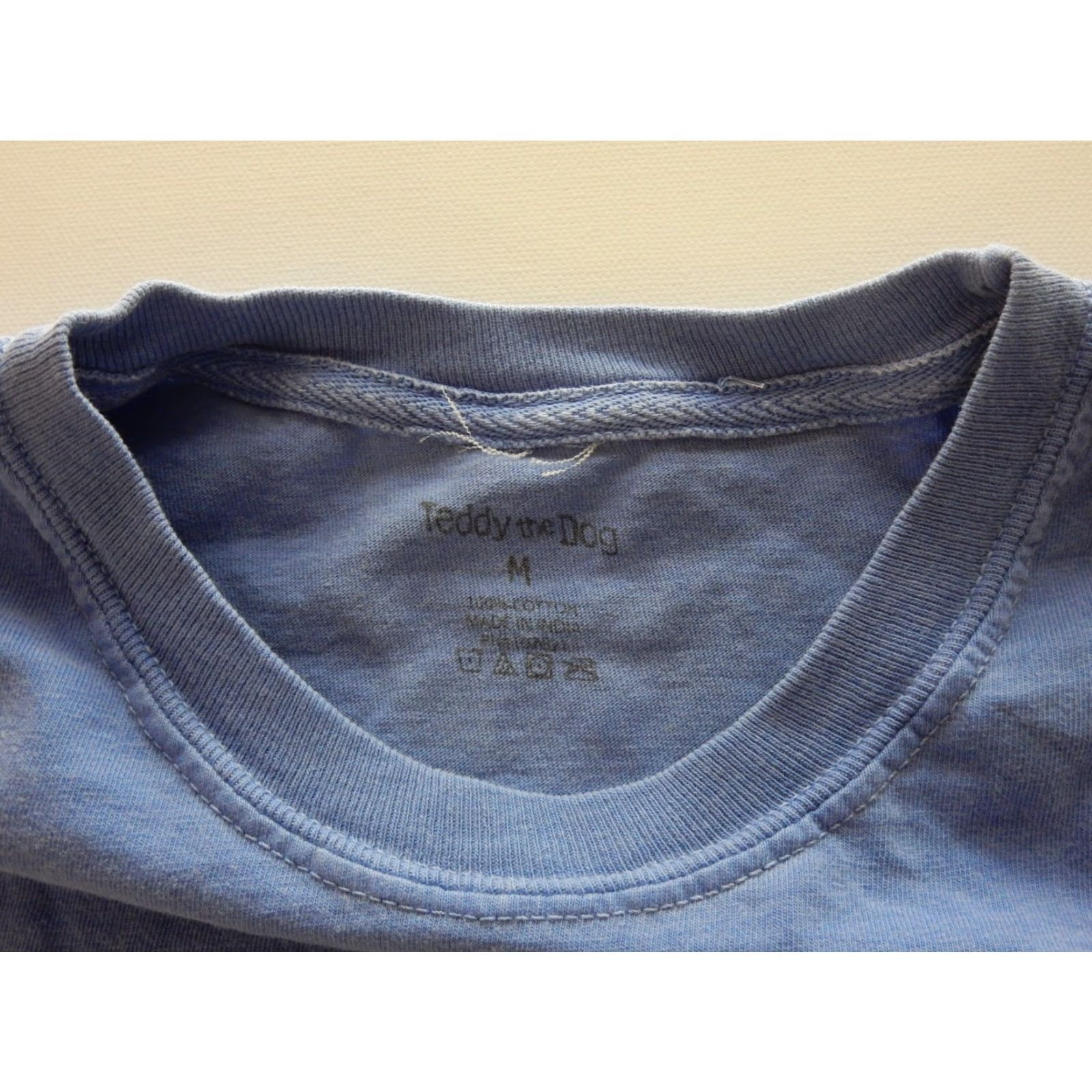 Vintage Teddy The Dog Men's T Shirt L Blue Graphic Print Short Sleeve Shirt Mens Size L Size US L / EU 52-54 / 3 - 5 Thumbnail