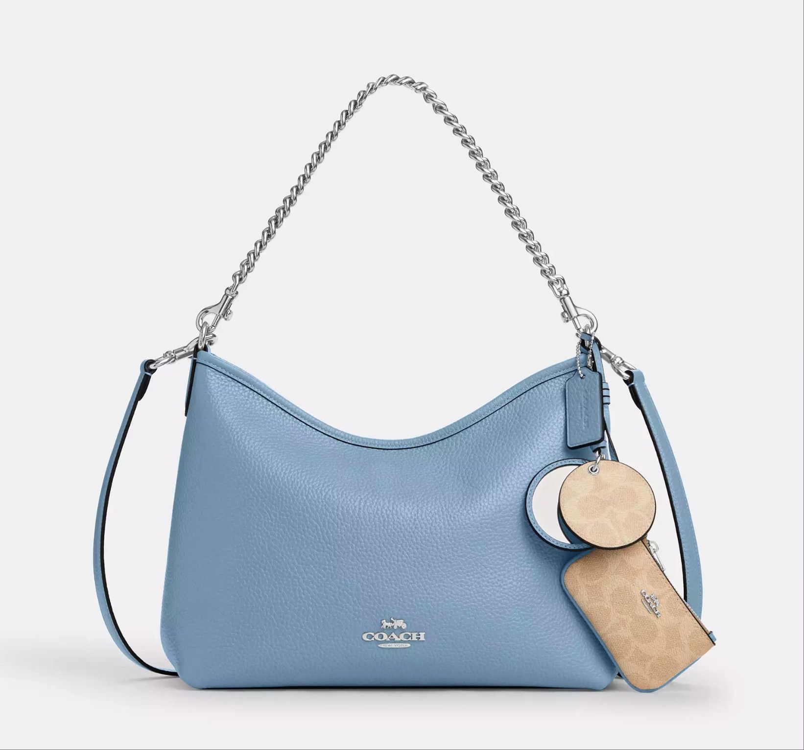 Coach Laurel Shoulder Bag With Mirror Charm And Pouch CBI94 Size ONE SIZE - 1 Thumbnail