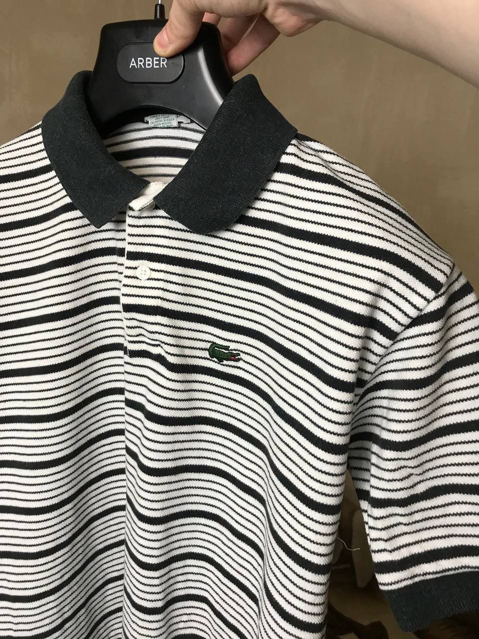 Lacoste 🔥 90s RARE Lacoste x Izod Vintage Striped Polo T Shirt USA Size US L / EU 52-54 / 3 - 6 Thumbnail
