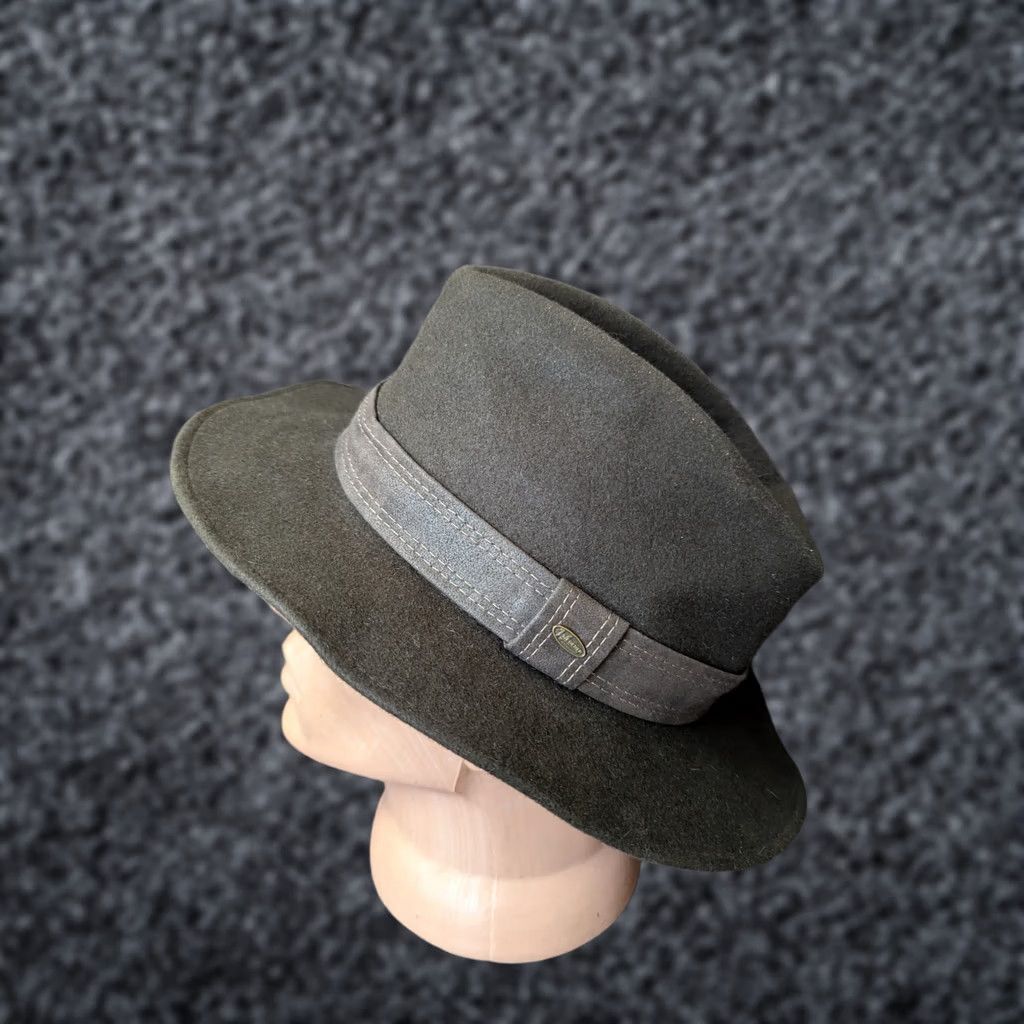Vintage Vintage Wegener Fedora mens hat green 55cm Size ONE SIZE - 1 Thumbnail