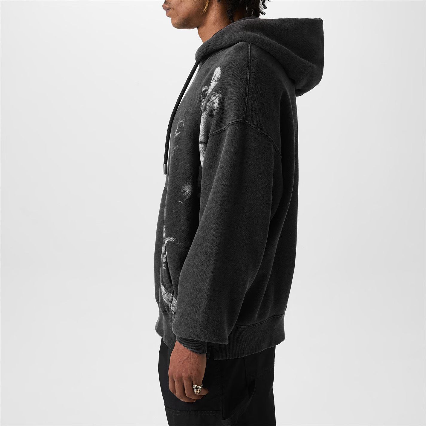 Off-White o1g2r1mq0226 Blurred Mary Skater Hoodie In Black Size US S / EU 44-46 / 1 - 5 Thumbnail