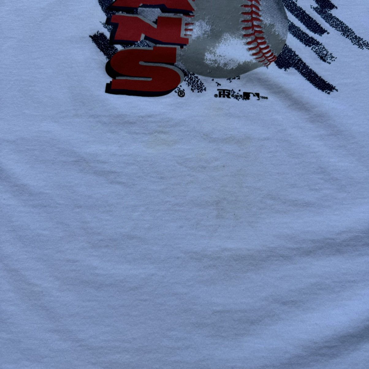 MLB × Vintage VINTAGE 1995 CLEVELAND INDIANS BASEBALL GRAPHITTI STYLE TEE Size US L / EU 52-54 / 3 - 3 Thumbnail