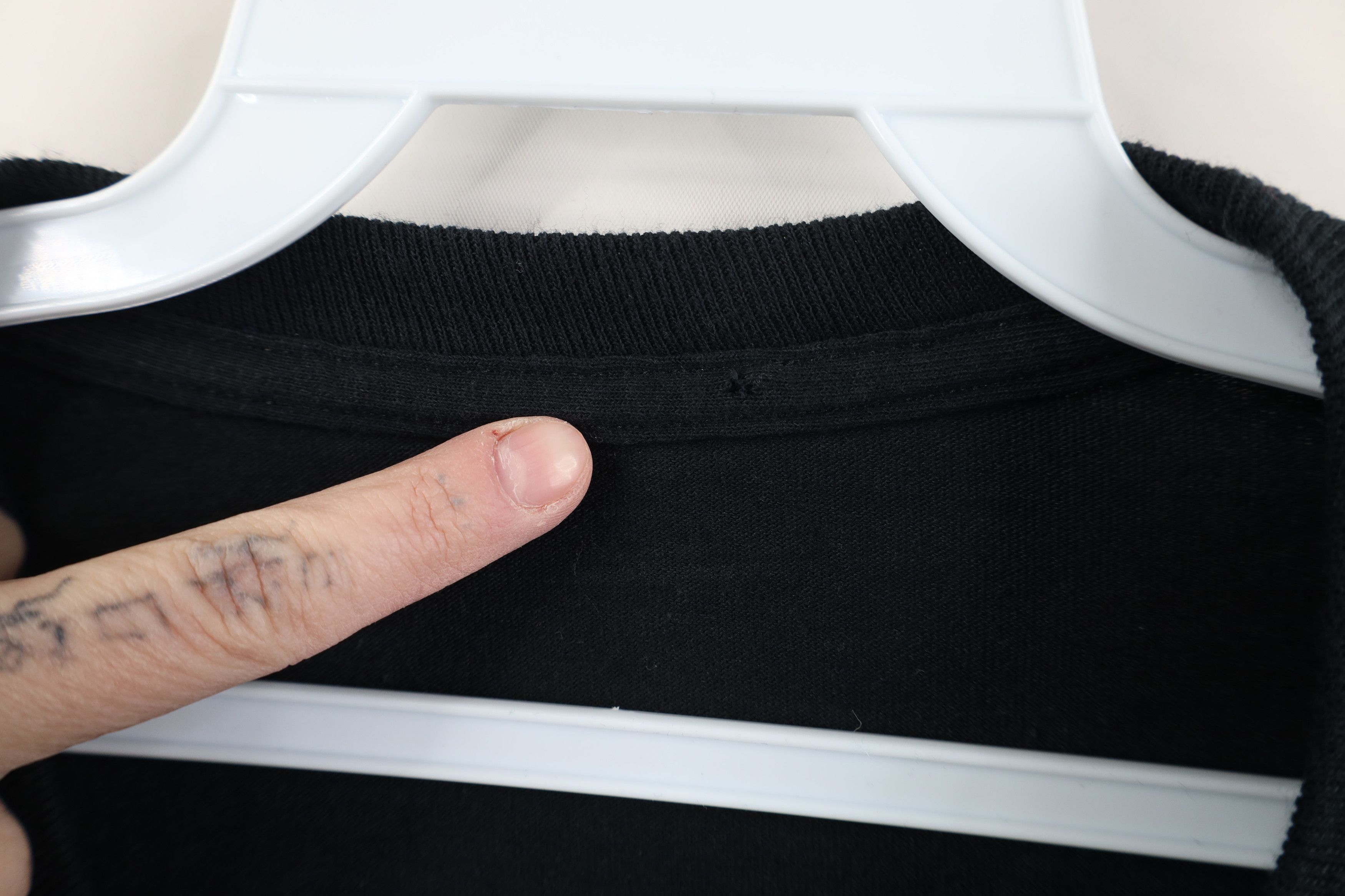 Vintage Vintage 90s Y2K Streetwear Long Sleeve T-Shirt Black Cotton Size US XXL / EU 58 / 5 - 4 Thumbnail