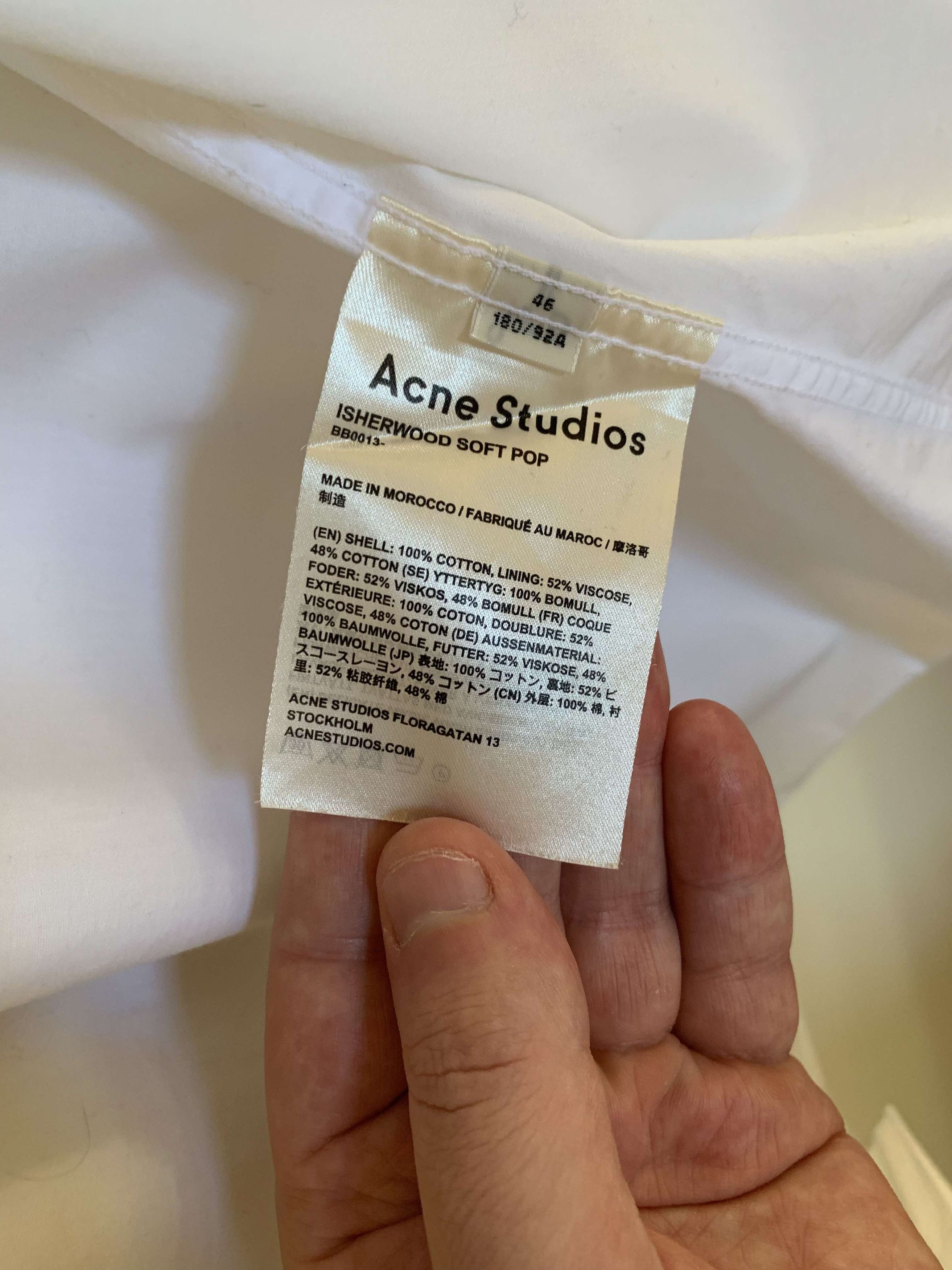 Acne Studios Isherwood Soft Pop shirt Size US S / EU 44-46 / 1 - 5 Thumbnail