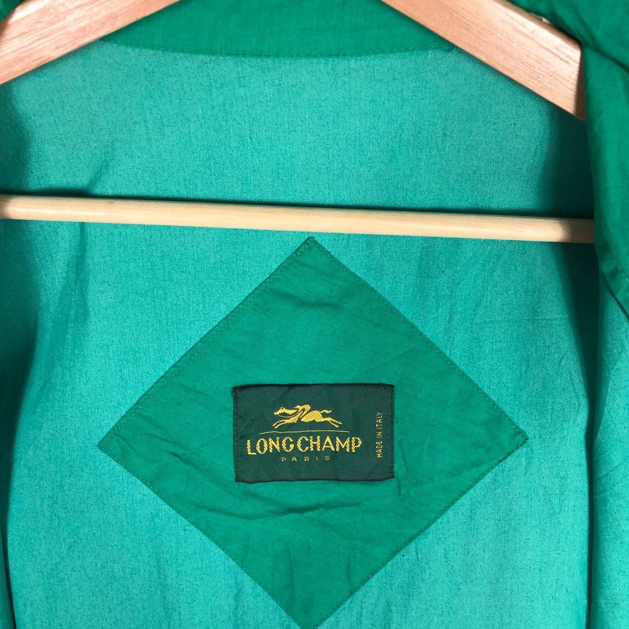 Longchamp × Vintage Vintage Longchamp Light Jacket Green Size US L / EU 52-54 / 3 - 8 Thumbnail