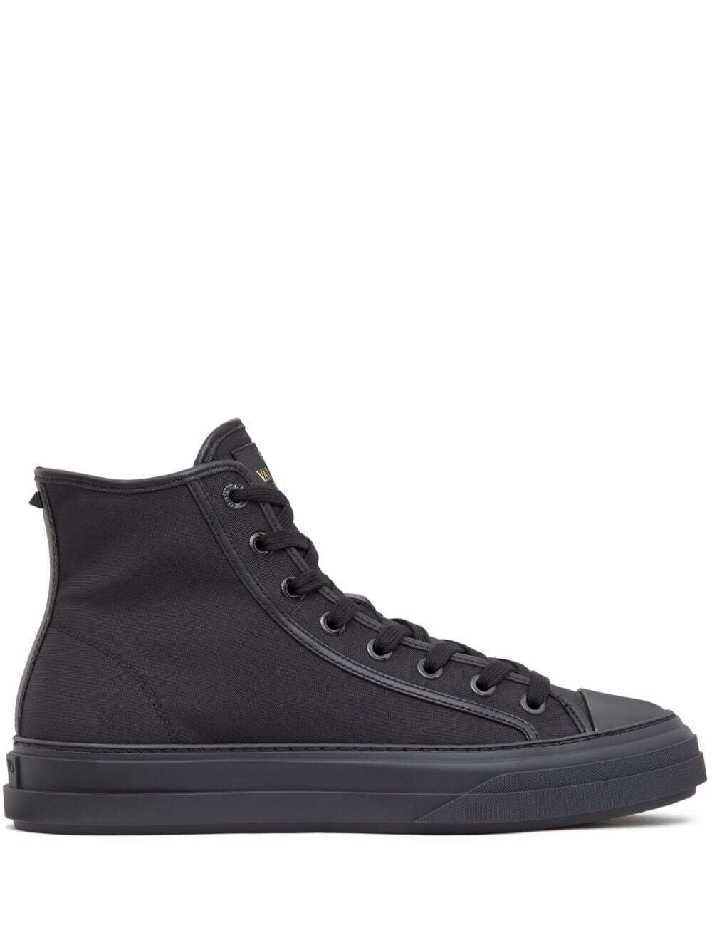 Valentino o1y0525 Hi-Top Sneakers in Black Size US 7 / EU 40 - 1 Thumbnail