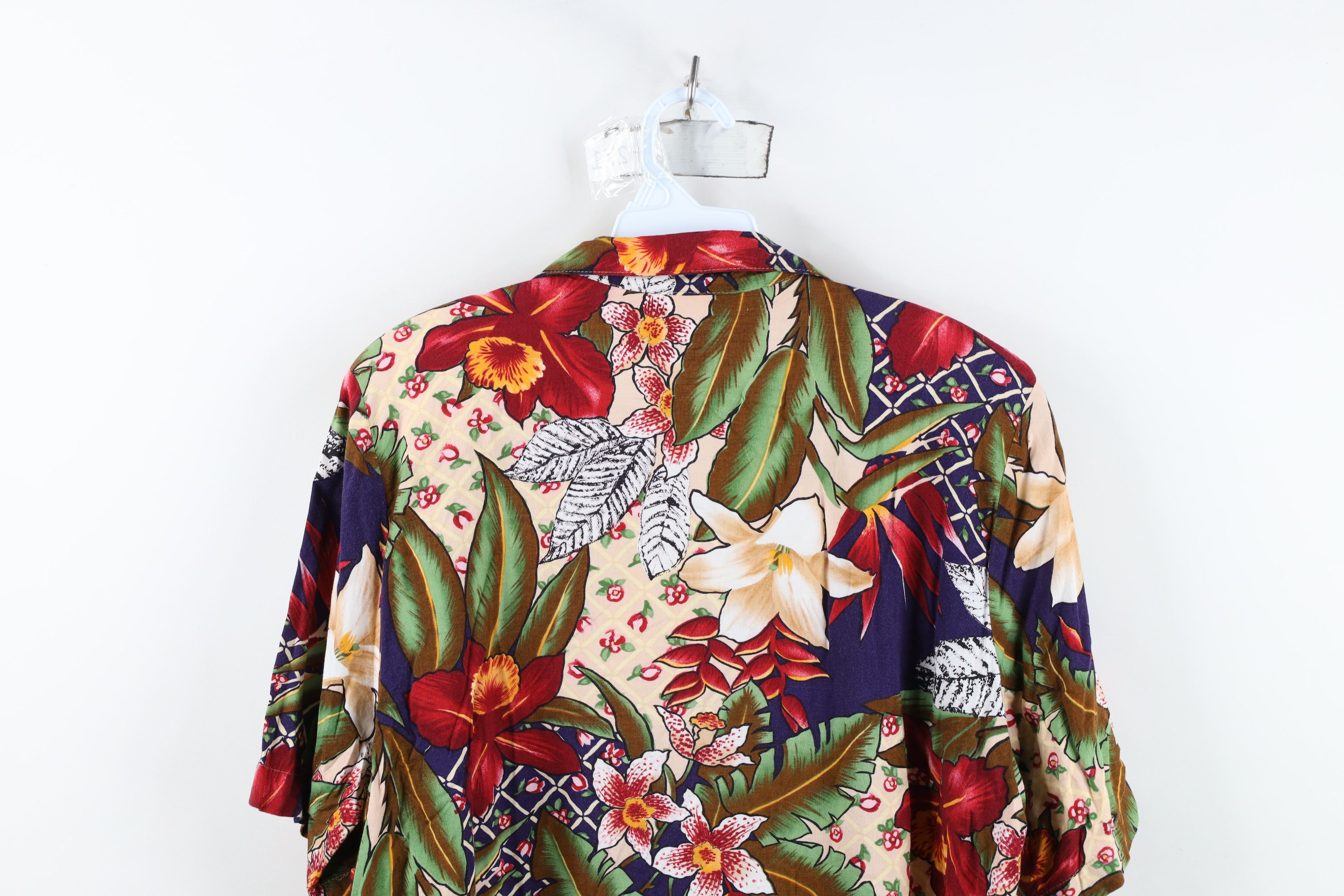 Vintage Vintage 90s Streetwear Flower Hawaiian Button Shirt USA Size L / US 10 / IT 46 - 10 Thumbnail