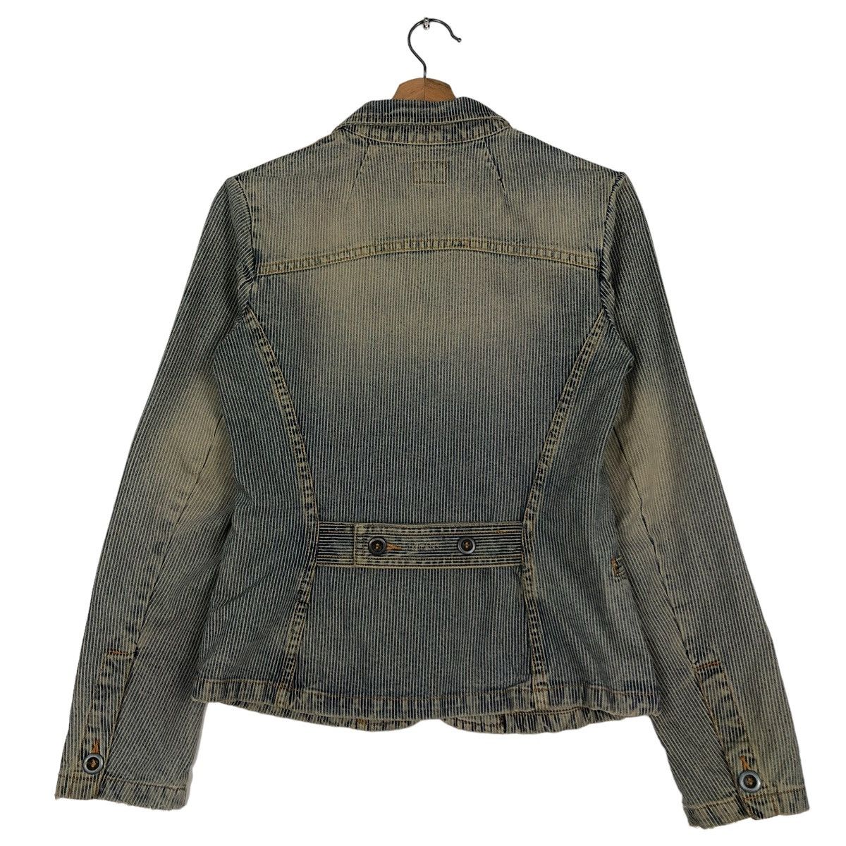Calvin Klein 🔥VINTAGE CHORE STRIPED WORK JACKET CROPPED CALVIN KLEIN Size M / US 6-8 / IT 42-44 - 8 Thumbnail