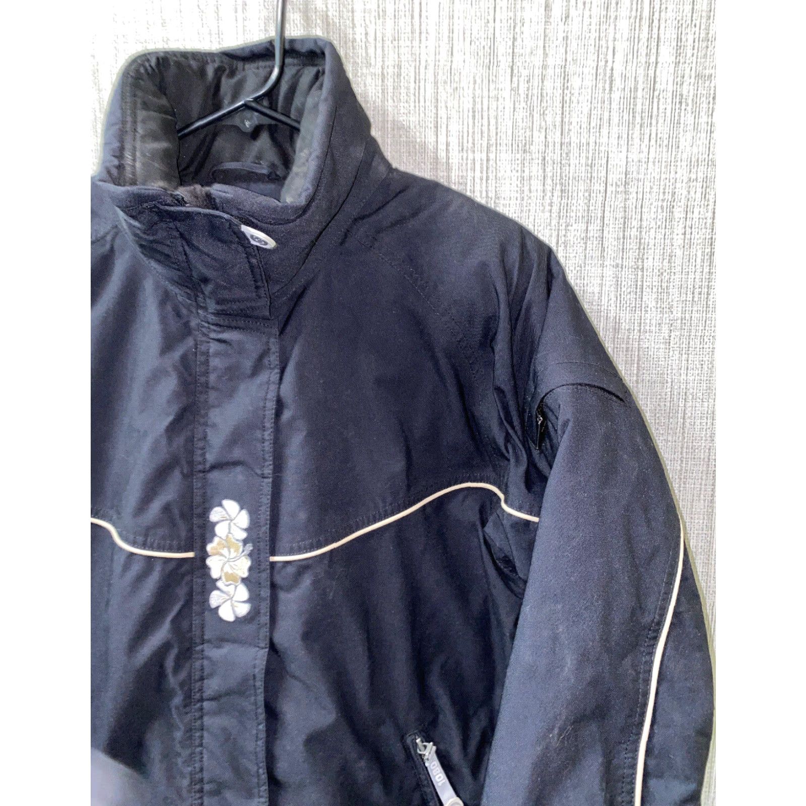 Vintage Womens 1080 Black Snow Apparel Winter Jacket Size 10 Size L / US 10 / IT 46 - 2 Thumbnail