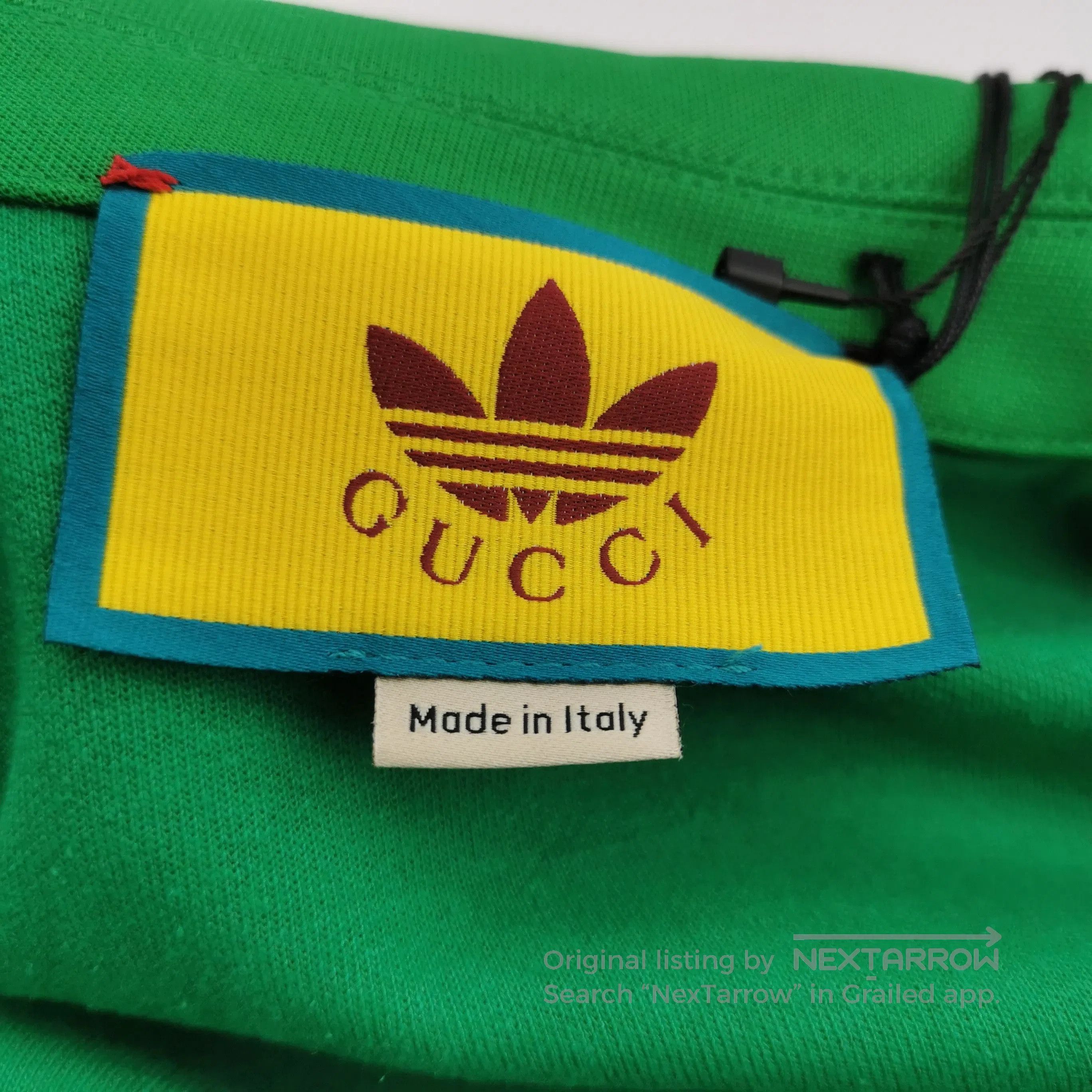 Gucci Gucci x adidas Green Logo Zip Collar Jumpsuit. Size 39" - 4 Thumbnail