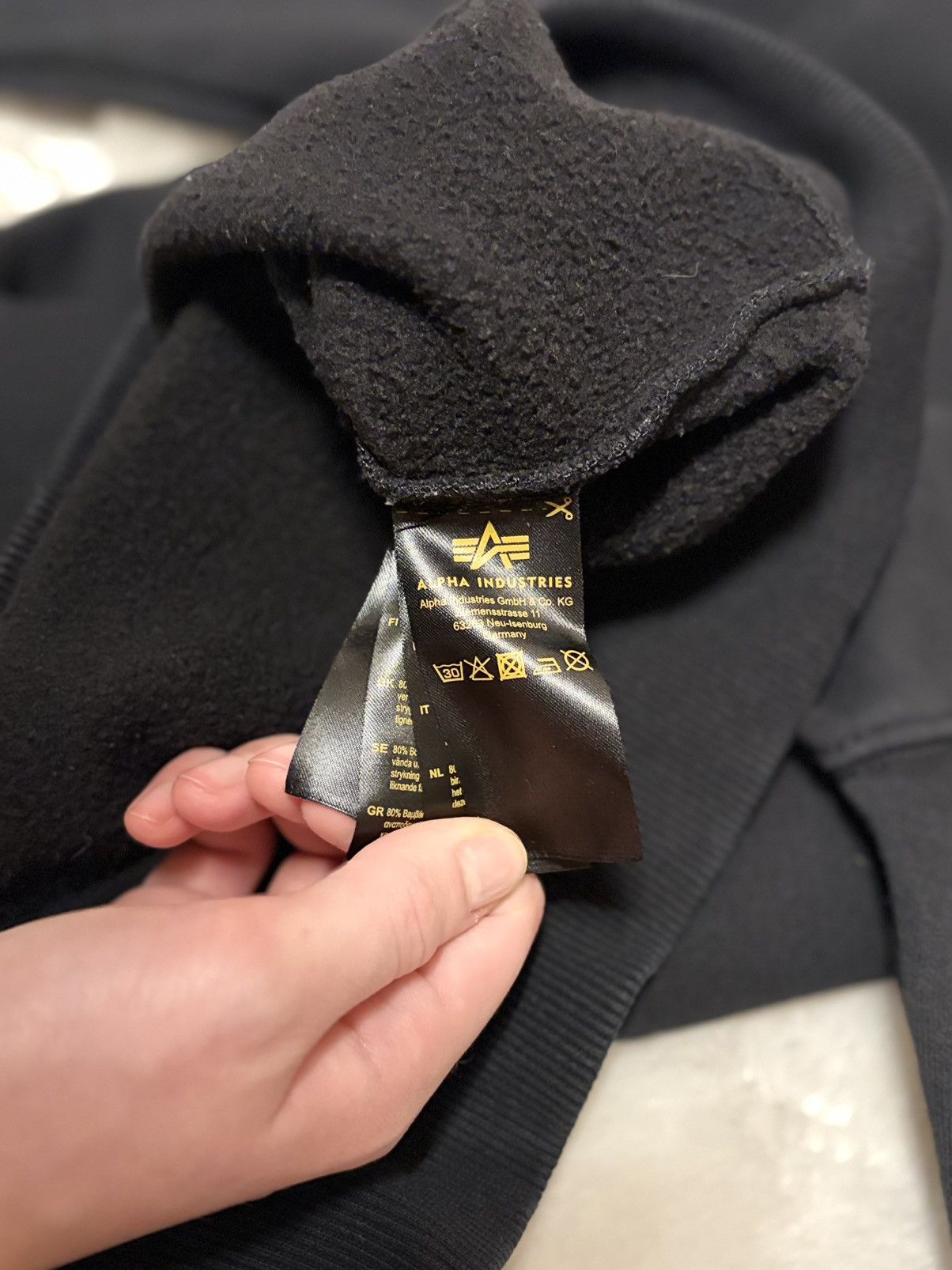 Alpha Industries Authentic Alpha Industries Sweatshirt Black XS Size US XS / EU 42 / 0 - 5 Thumbnail