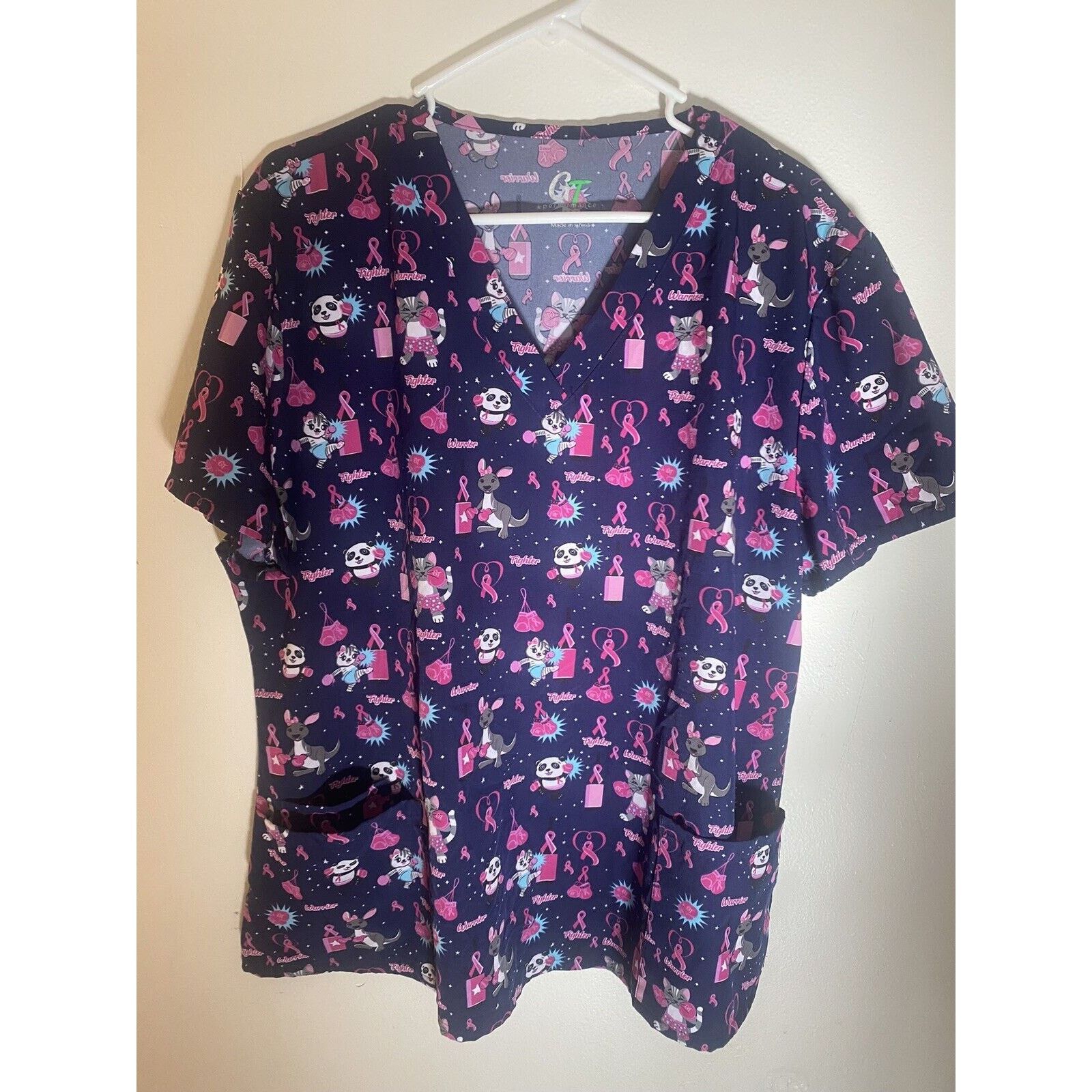 & Other Stories Set of 2 Top Women's 2XL Two Pocket V Neck Scrubs Size XXL / US 16-18 / IT 52-54 - 2 Thumbnail