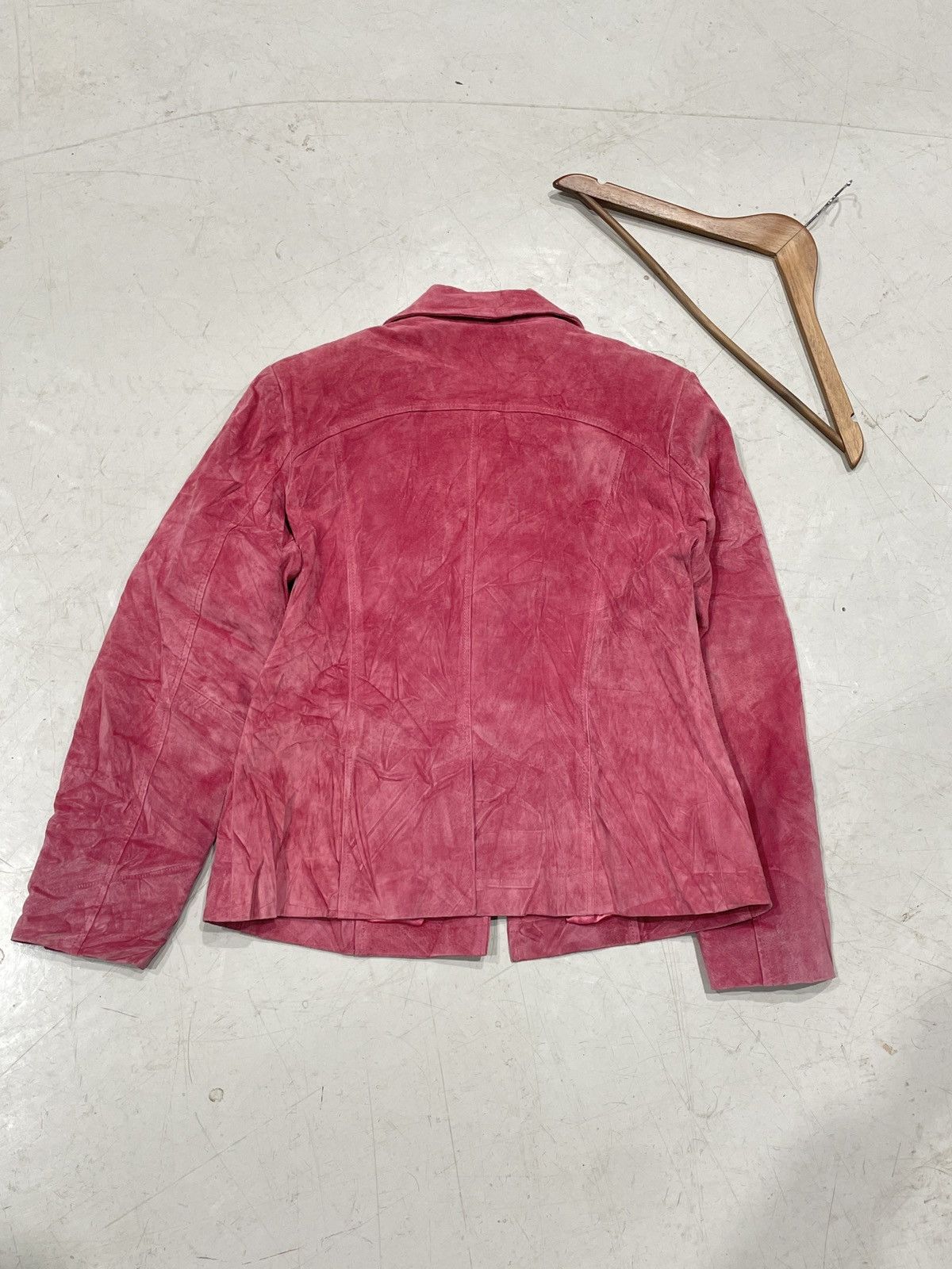 Danier × Vintage Pink Fitted Suede Guillaume Jacket Size M / US 6-8 / IT 42-44 - 5 Thumbnail