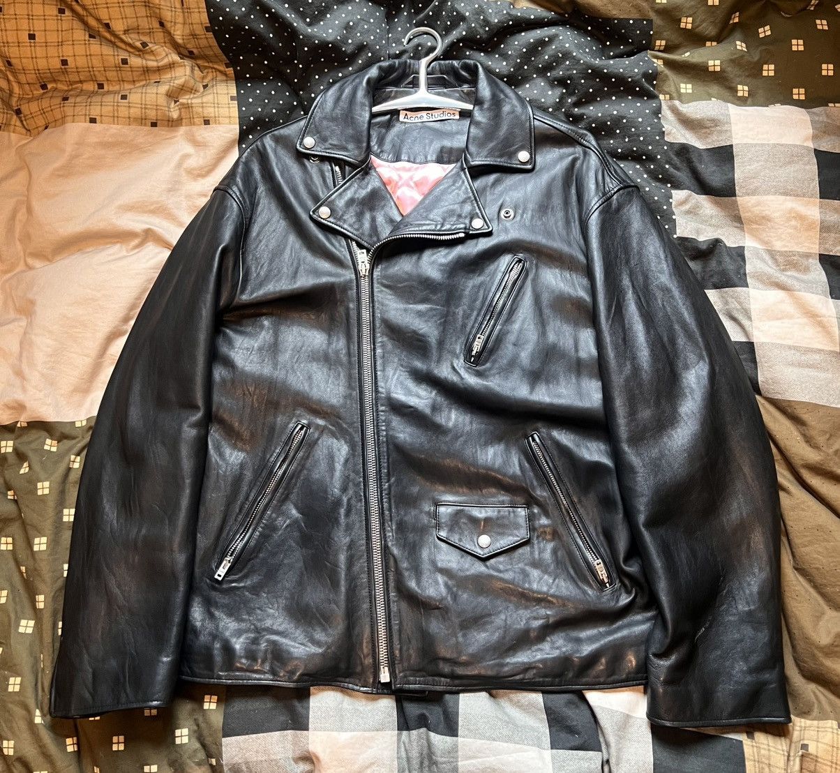 Acne Studios Acne Studios oversized biker leather jacket Size US L / EU 52-54 / 3 - 6 Thumbnail