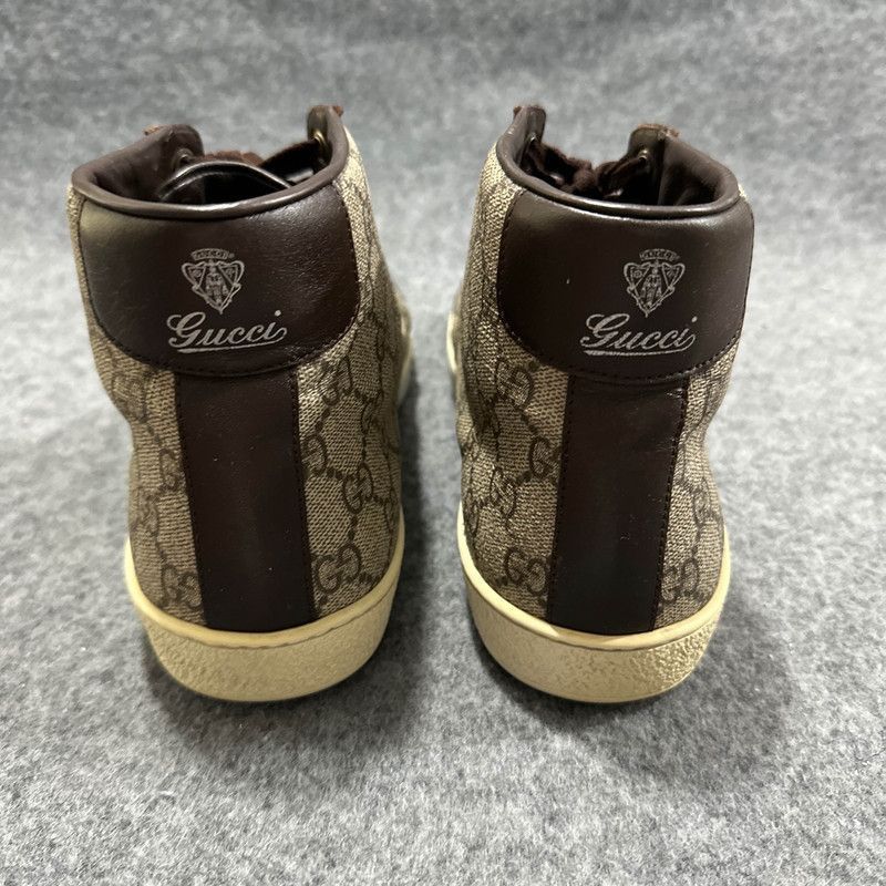 Gucci Gucci Brown High-Top Fashion Sneakers for Men Size US 8.5 / EU 41-42 - 4 Thumbnail