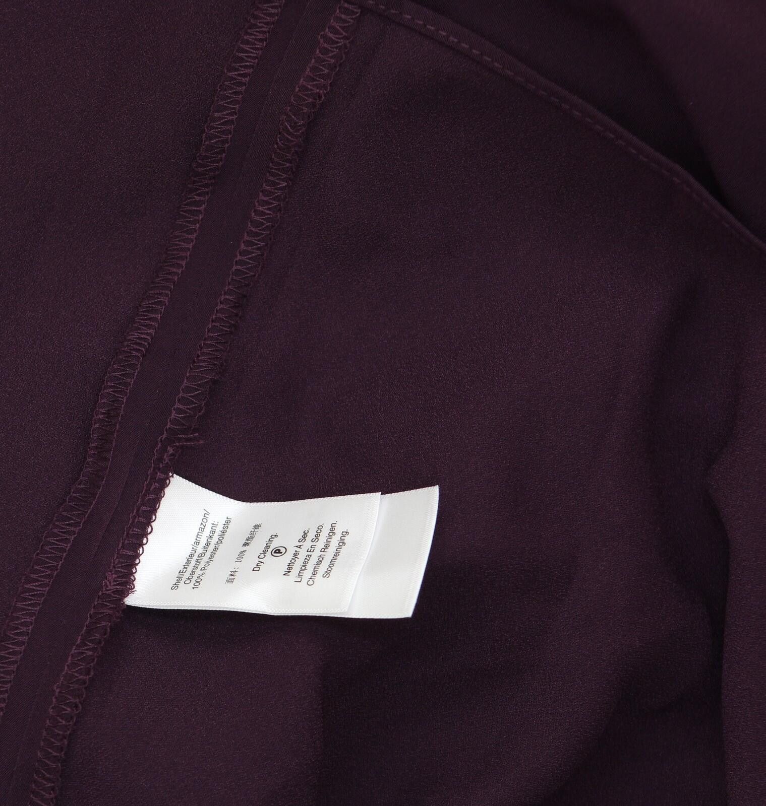 DKNY Nwt Dkny Womens Long-sleeve Dress Xd4g2c86 Raisin Purple 12p Size XL / US 12-14 / IT 48-50 - 6 Thumbnail
