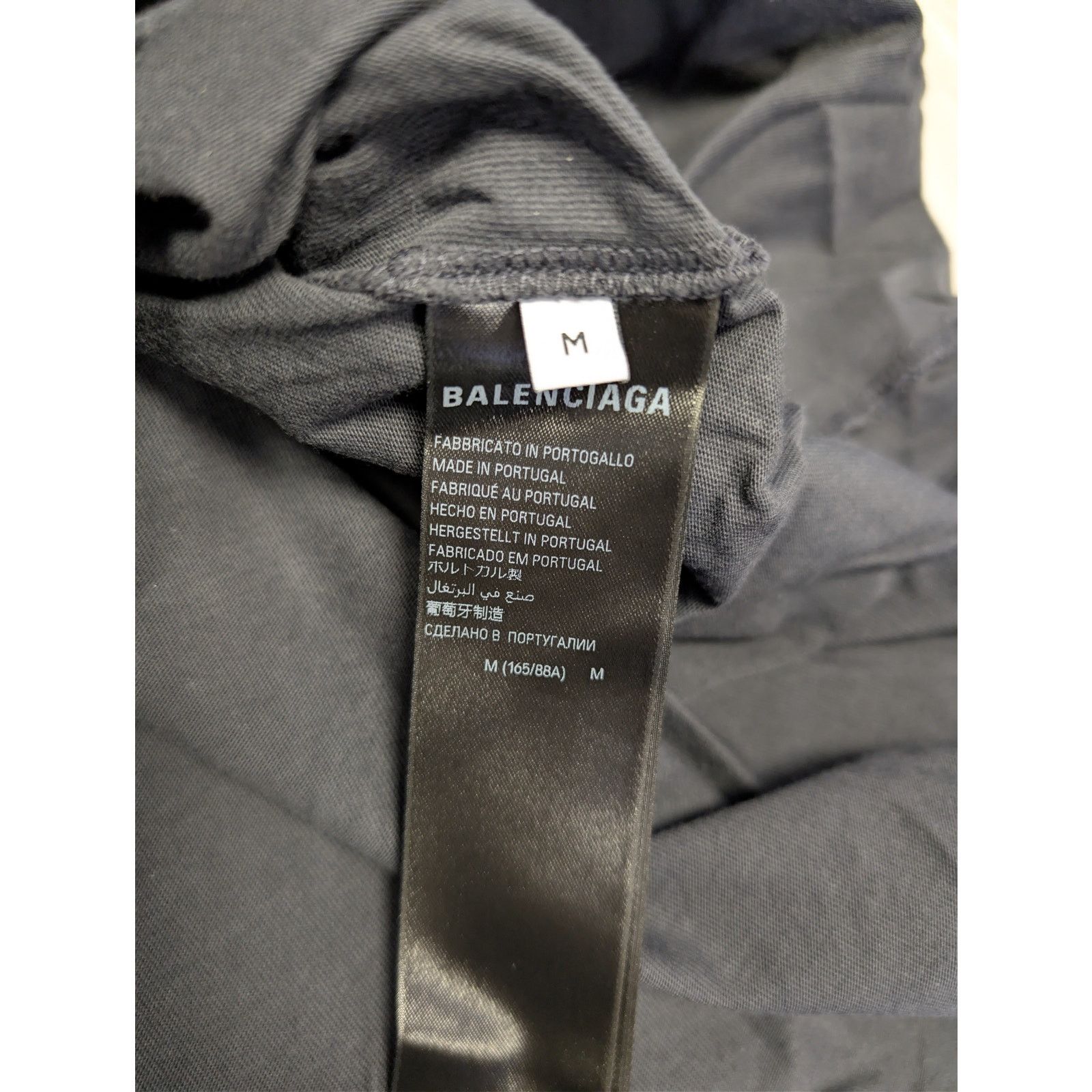 Balenciaga o1rshd1 Medium Fit T-Shirt in Washed Black / Anthracite Size US M / EU 48-50 / 2 - 16 Thumbnail