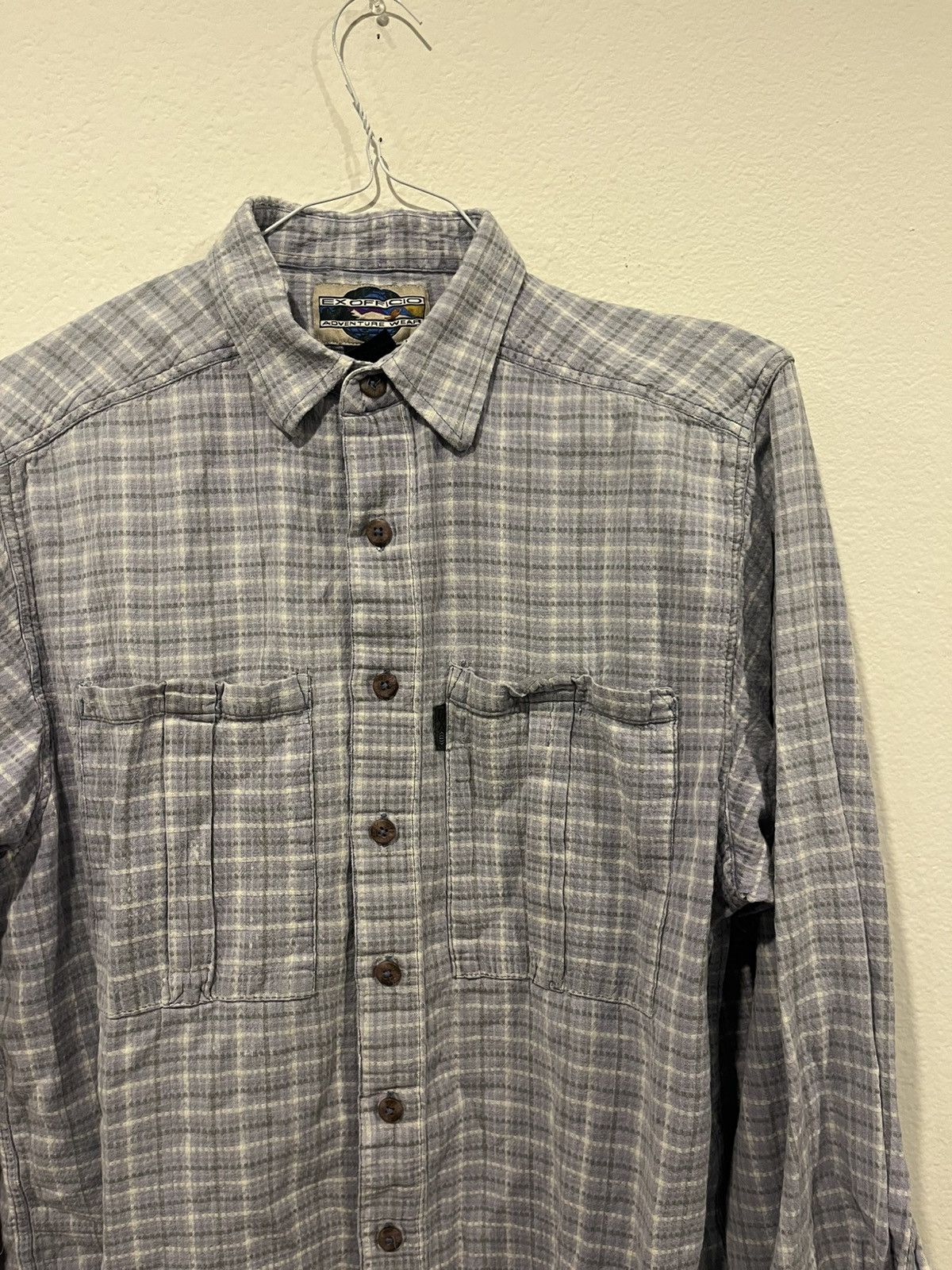 ExOfficio Vintage EXOFFICIO Men’s Medium Long Sleeve Shirt Purple Size US M / EU 48-50 / 2 - 3 Thumbnail