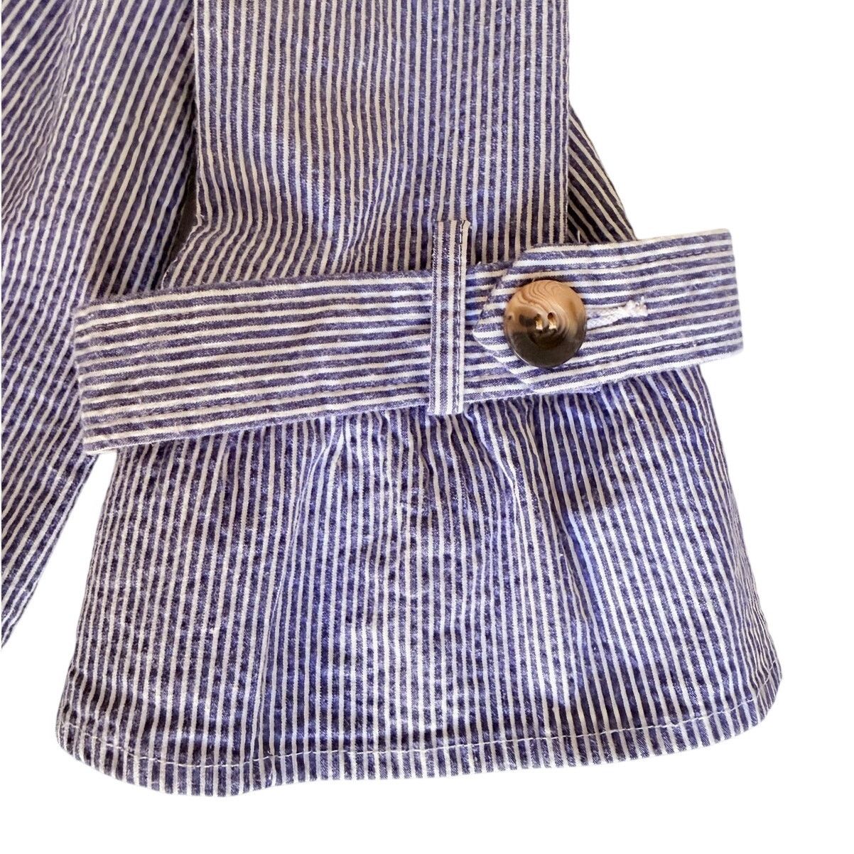 AMI AMI Seersucker Double Breasted Cropped Jacket L Size L / US 10 / IT 46 - 9 Thumbnail