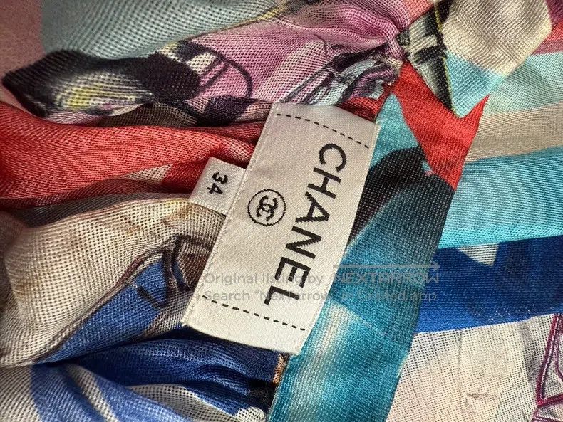 Chanel Chanel Retro racing pattern silk printed skirt Size 42" / US 20 - 3 Thumbnail
