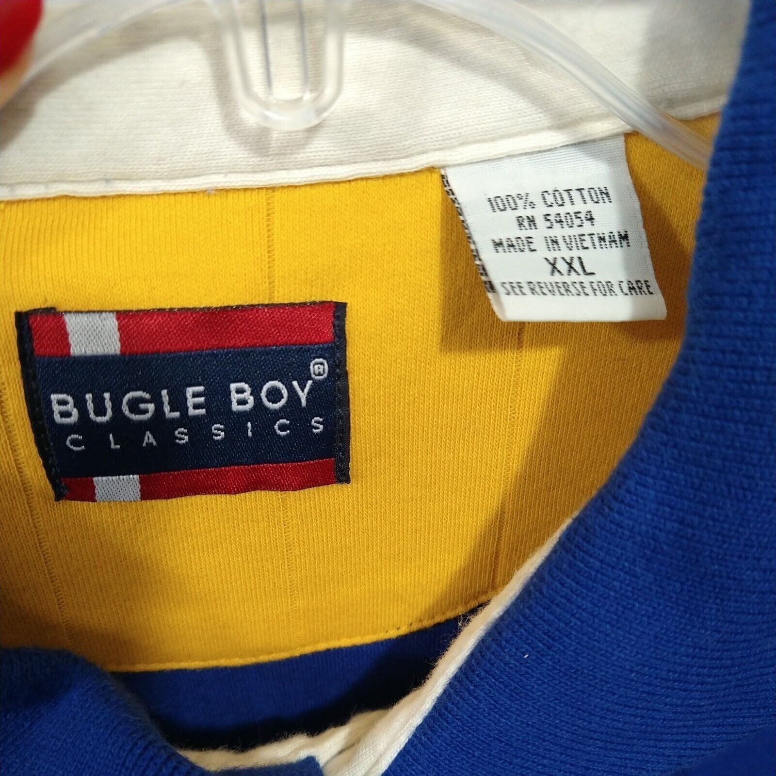 Bugle Boy Vintage 90s Bugle Boy Classics Polo Shirt Men Size XXL Blue Size US XXL / EU 58 / 5 - 6 Thumbnail