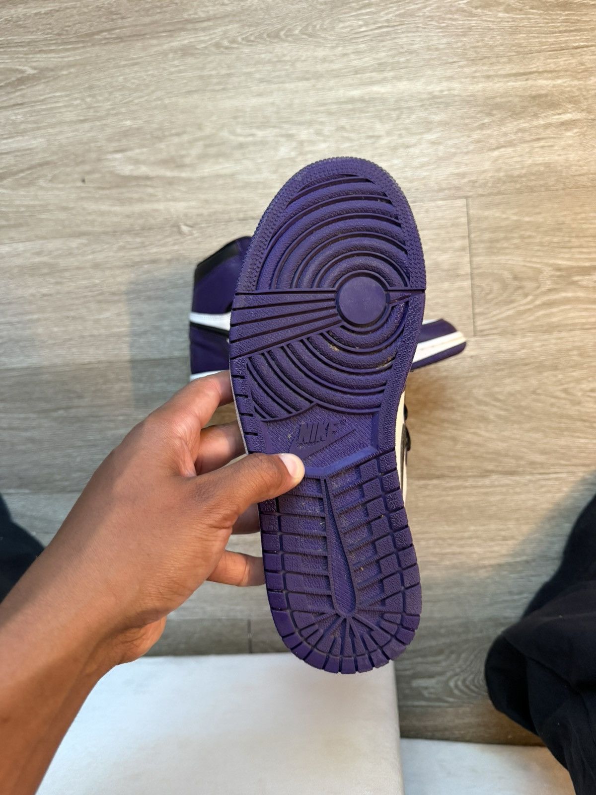 Jordan Brand Air Jordan 1 Court Purple Size US 8.5 / EU 41-42 - 5 Thumbnail