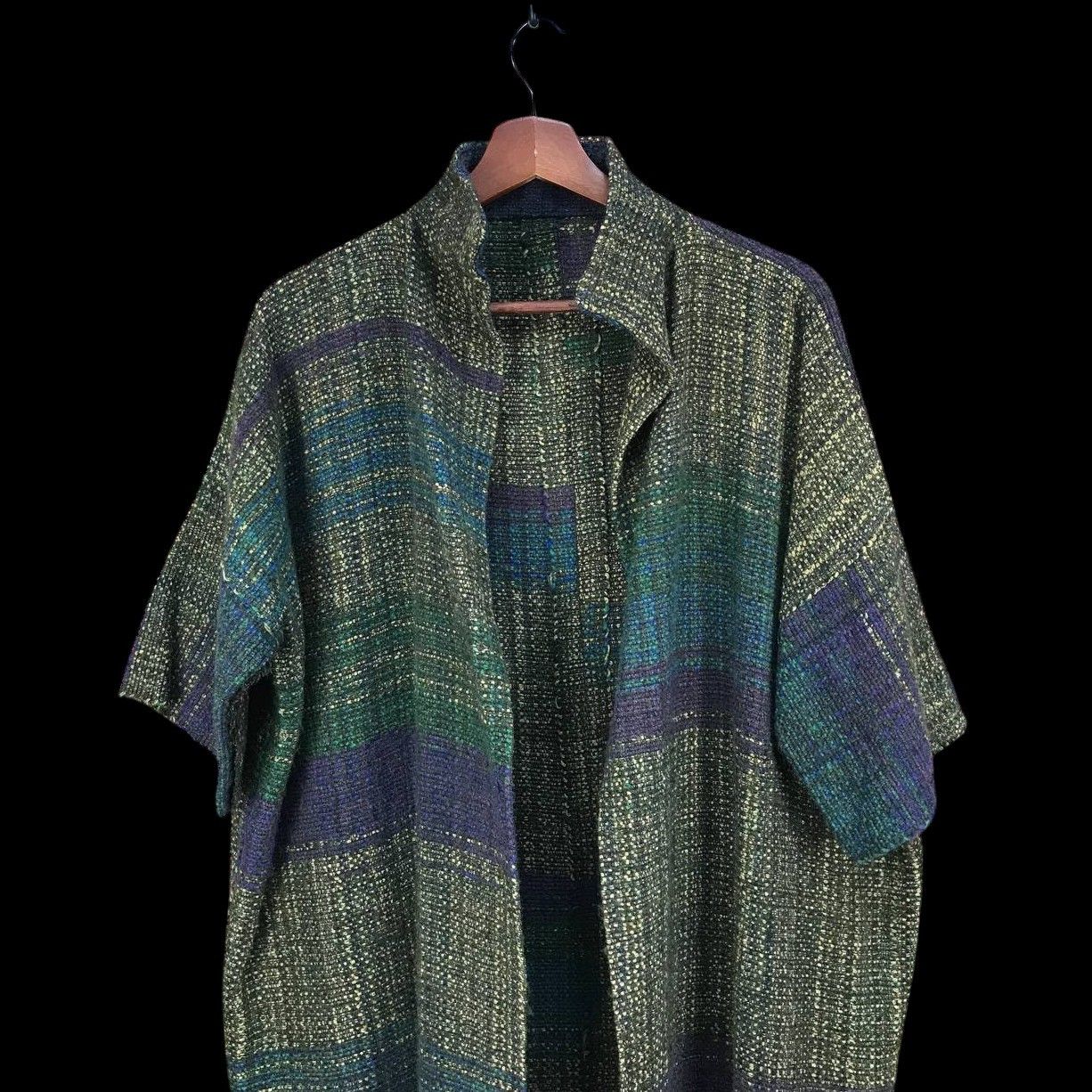 Japanese Brand JAPANESE MINIMALIST BUTTONLESS TWEED COLORBLOCK SHORTSLEEVE Size US M / EU 48-50 / 2 - 6 Thumbnail