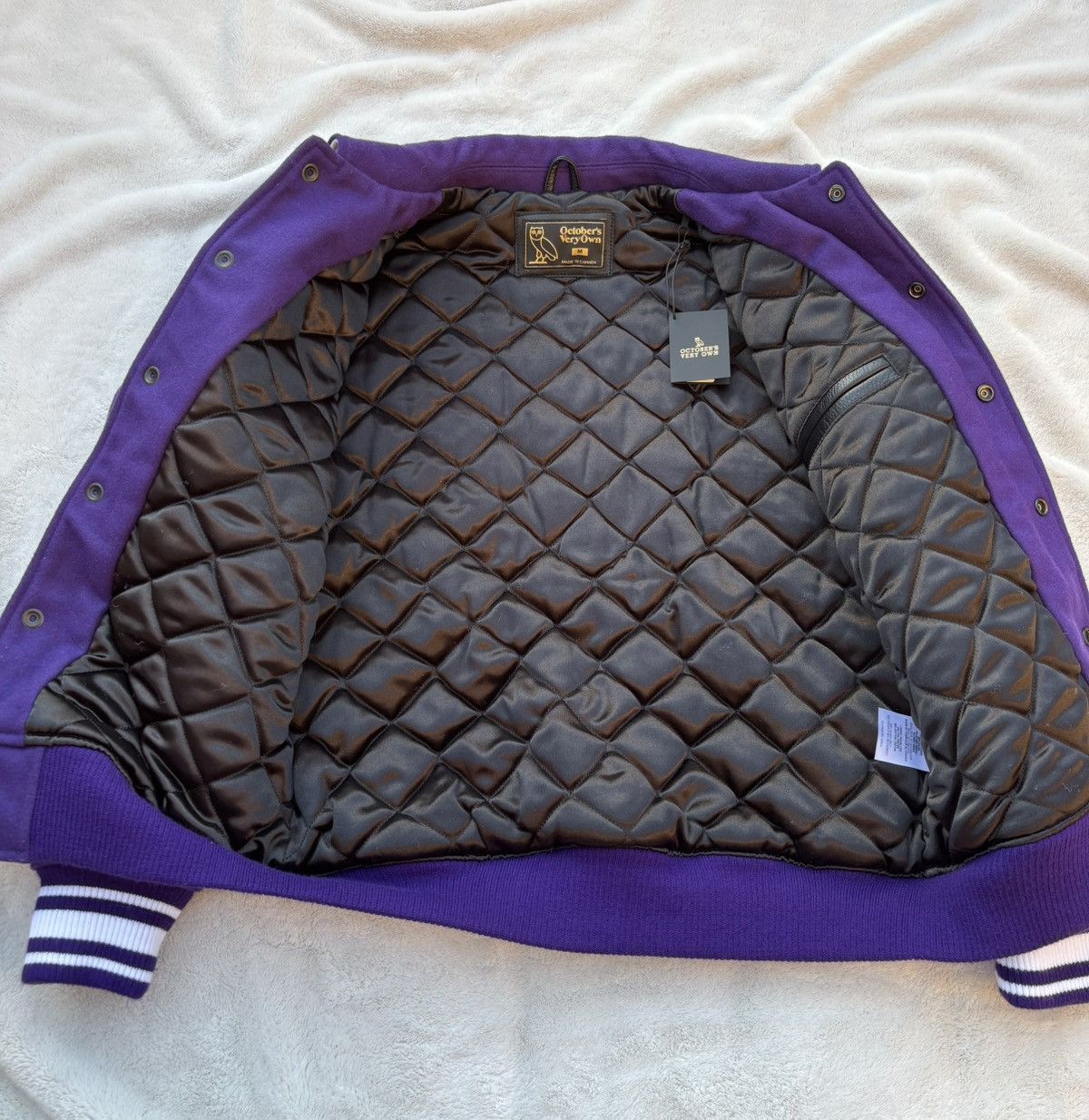 October's Very Own OVO x Western University Purple Varsity Jacket Size US S / EU 44-46 / 1 - 6 Thumbnail