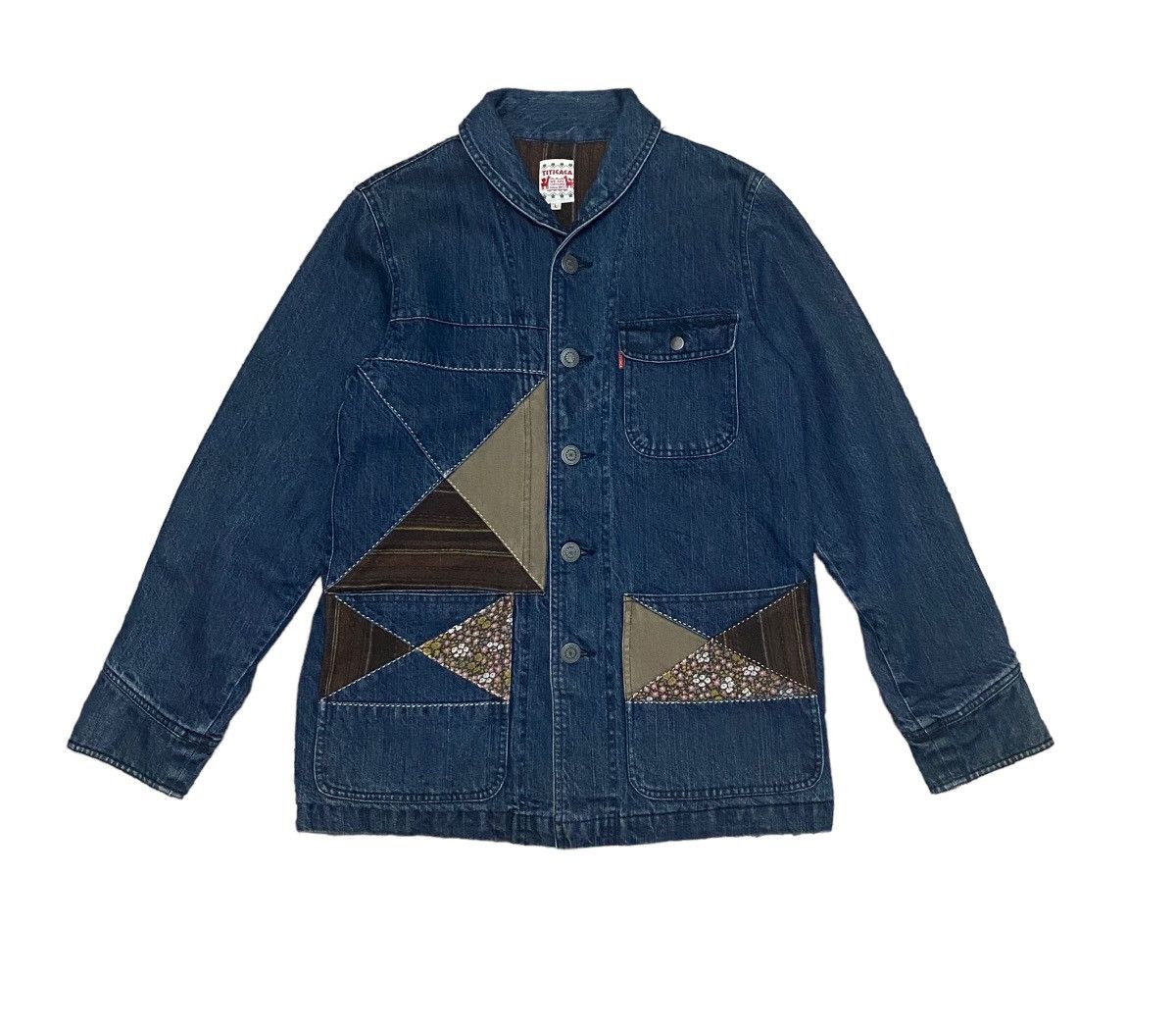 Japanese Brand Vintage titicaca patchwork sashiko boro design jacket Size US L / EU 52-54 / 3 - 6 Thumbnail
