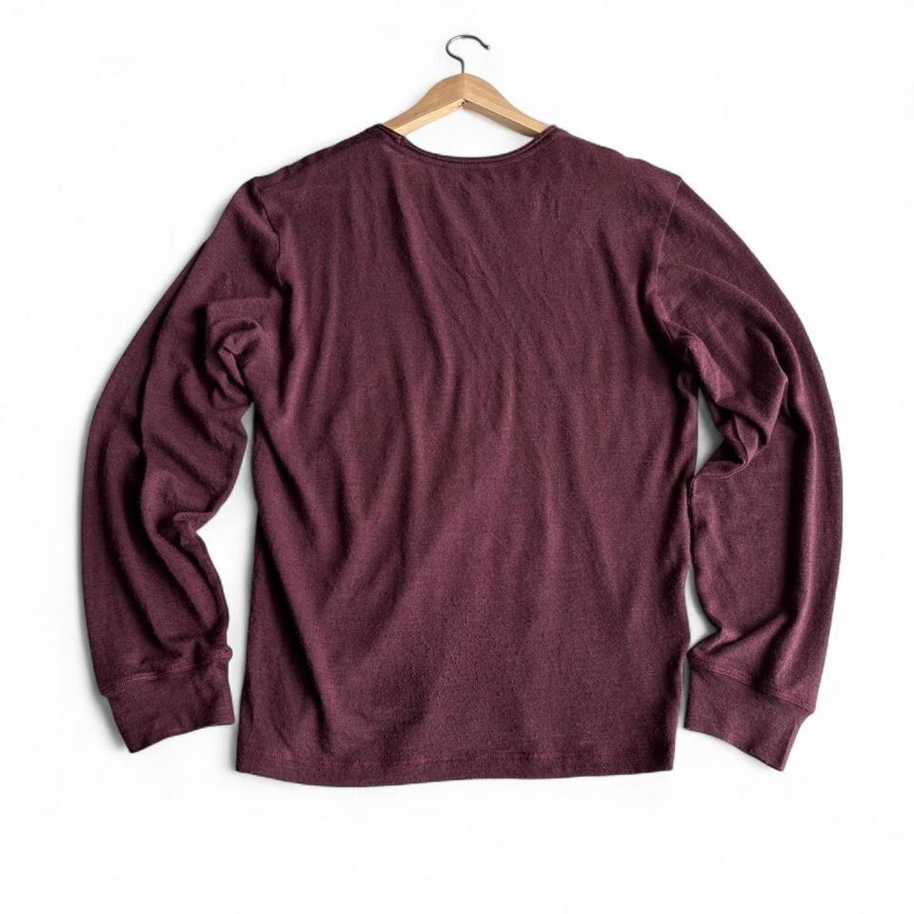 Dsquared2 DSQUARED2 AW12 burgundy wool silk crewneck long sleeve tee M Size US M / EU 48-50 / 2 - 4 Thumbnail