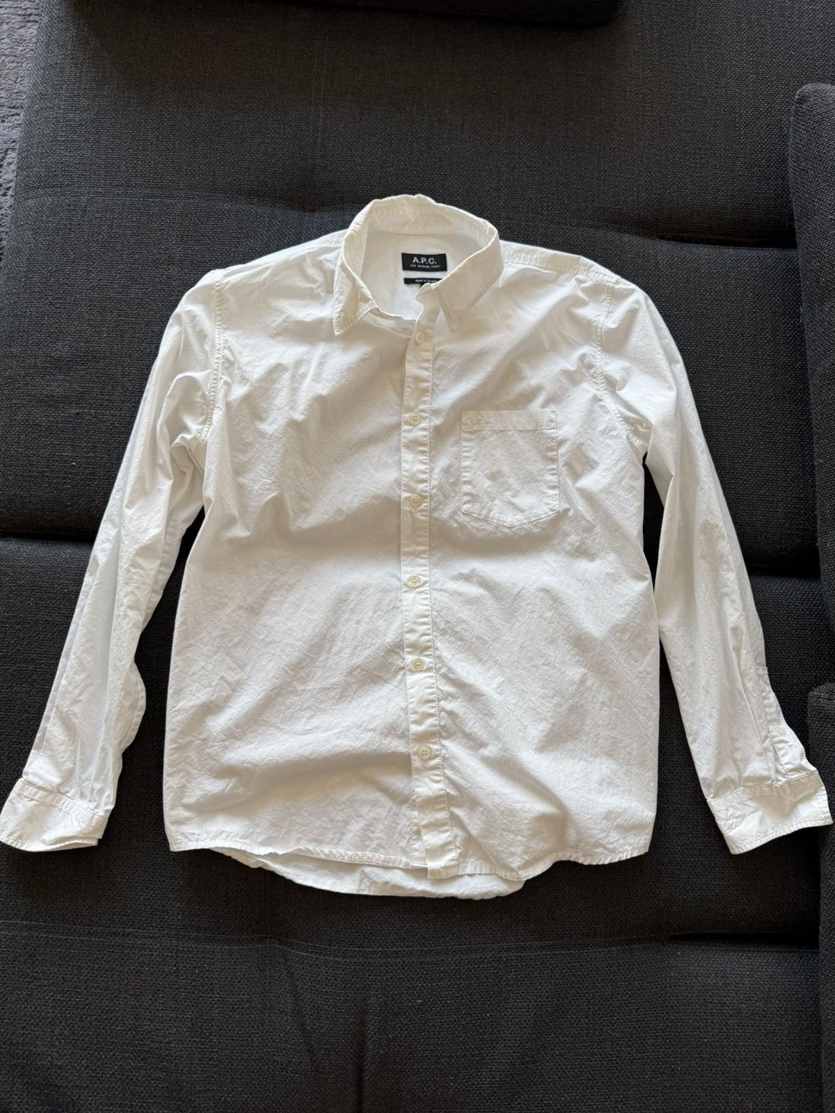 A.P.C. APC Edouard Shirt XS White Size US XS / EU 42 / 0 - 1 Thumbnail