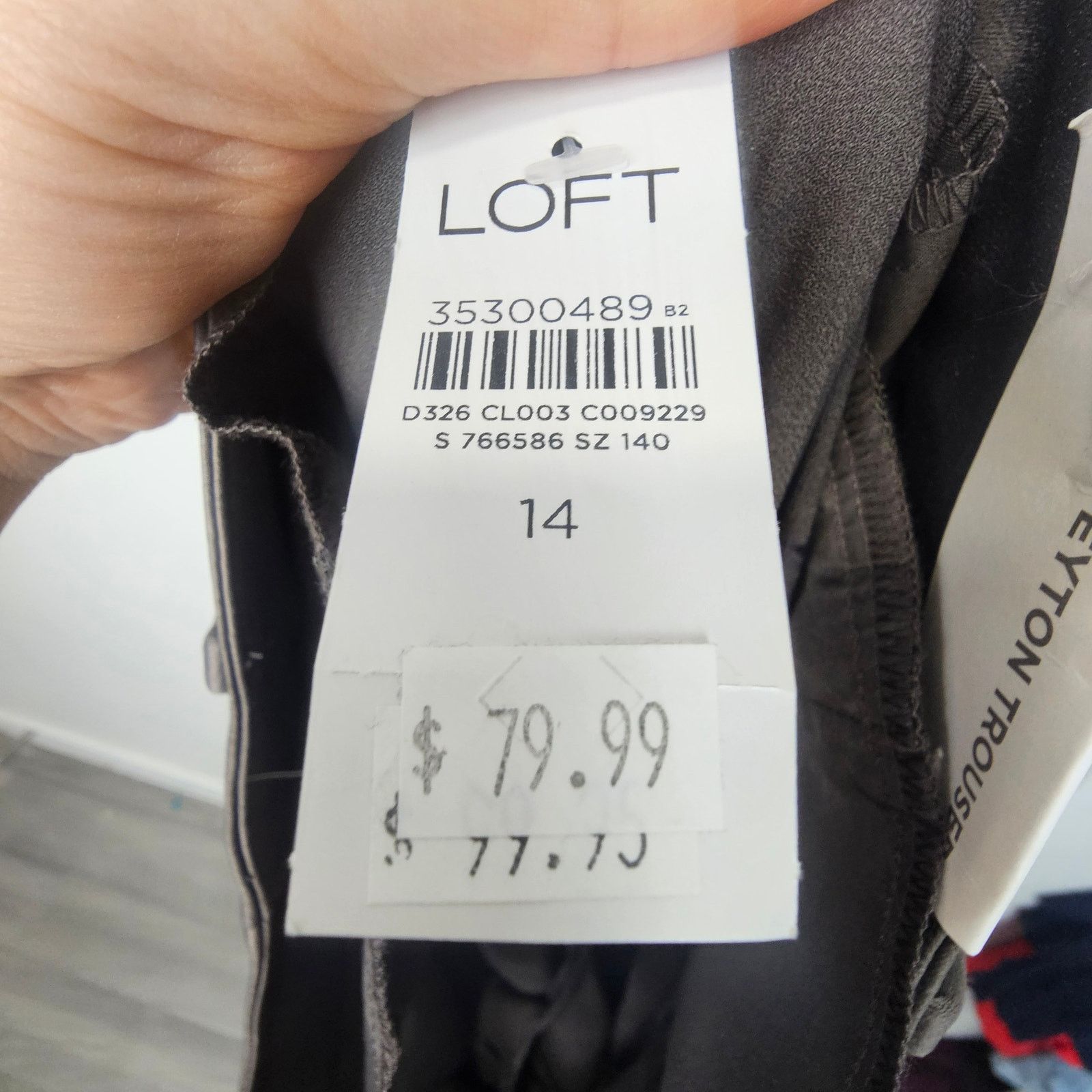 Loft LOFT Womens Peyton Pleated Wide Leg Trousers Dress Pants 14 Size 36" / US 14 / IT 50 - 8 Thumbnail