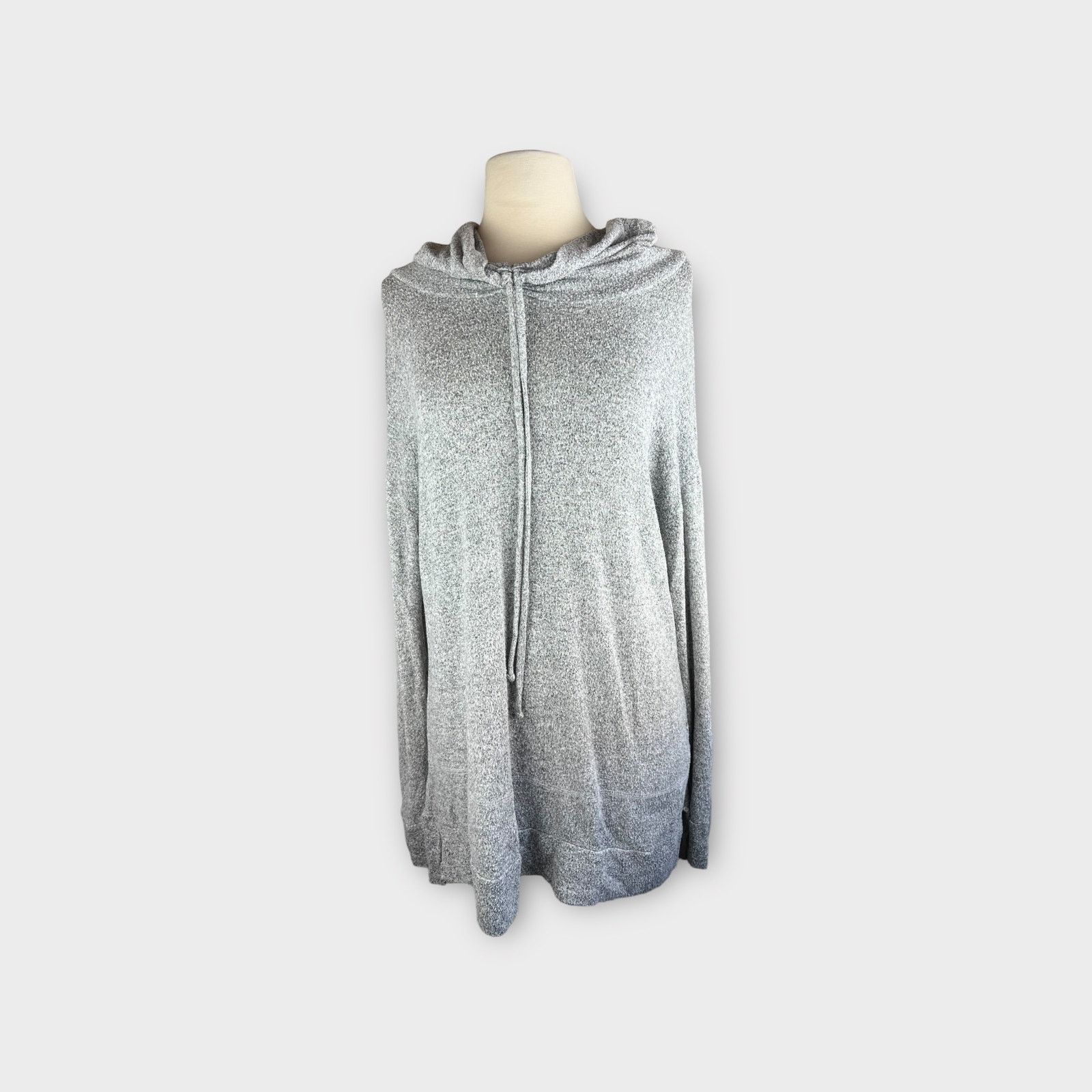 Vintage Onque Casual Drawstring Cowl Neck Grey Sweater Size M / US 6-8 / IT 42-44 - 1 Thumbnail