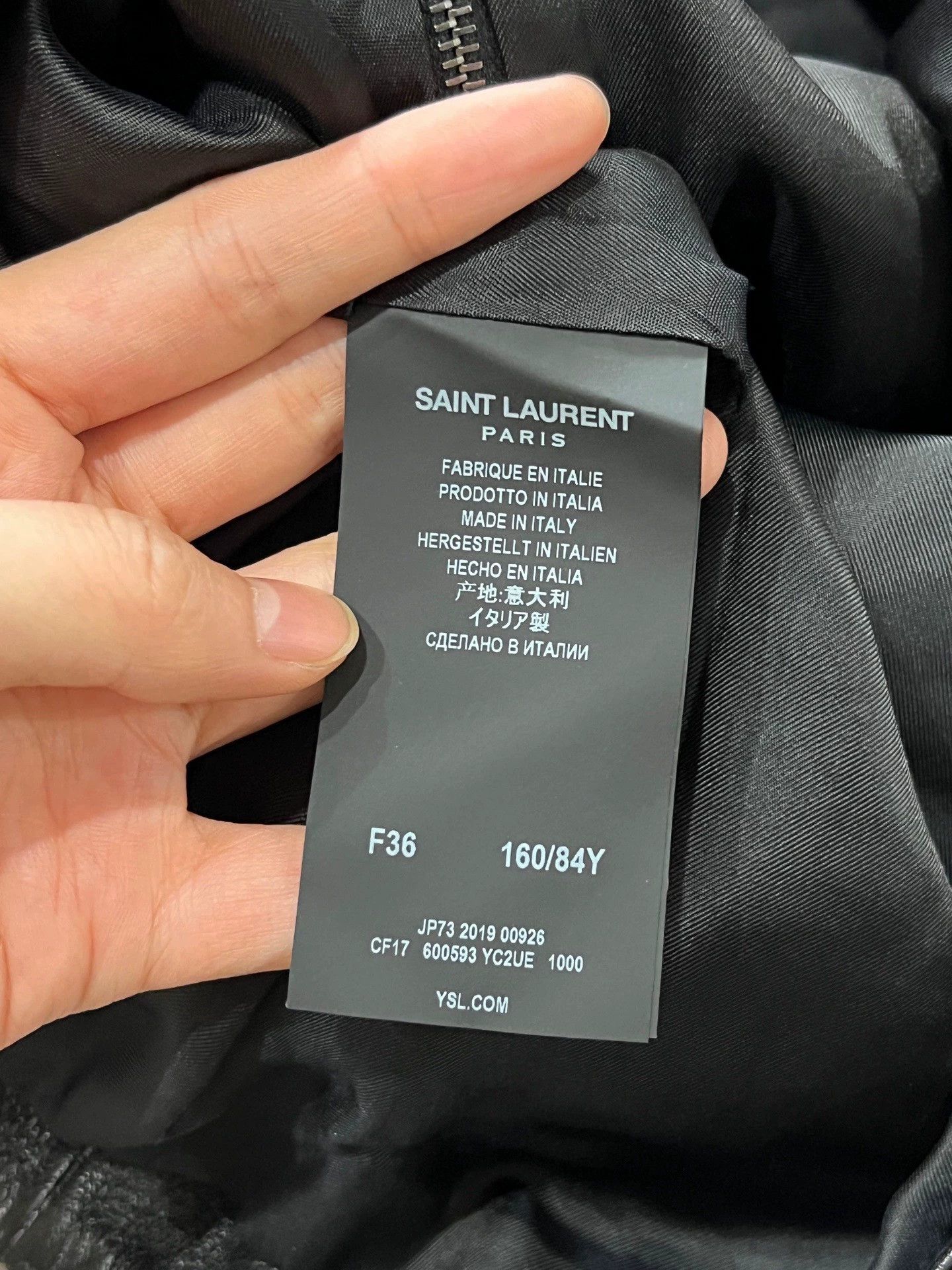 Saint Laurent Paris Saint Laurent ruffled black leather dress Size S / US 4 / IT 40 - 4 Thumbnail