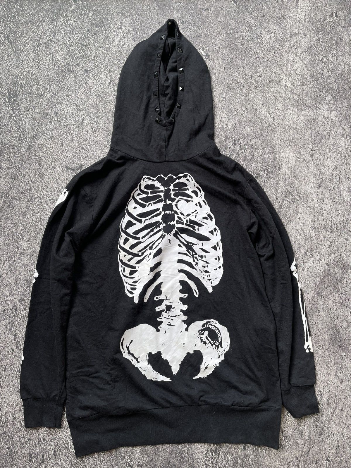 Japanese Brand Y2K Super Lovers Skeltin ifsixwasnine studded hoodie Size US L / EU 52-54 / 3 - 1 Thumbnail