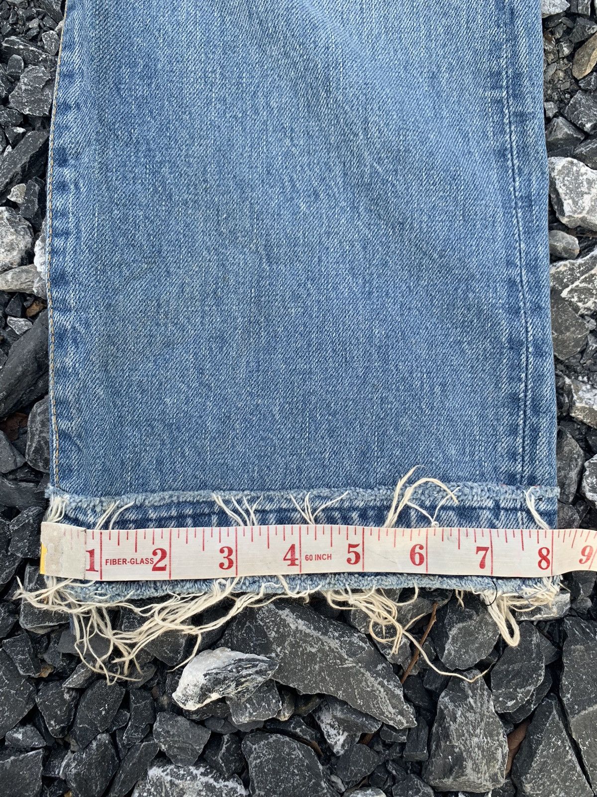 Kapital VINTAGE BLUE BLUE INDIGO SELVEDGE JAPANESE DISTRESSED DENIM Size US 28 / EU 44 - 20 Thumbnail