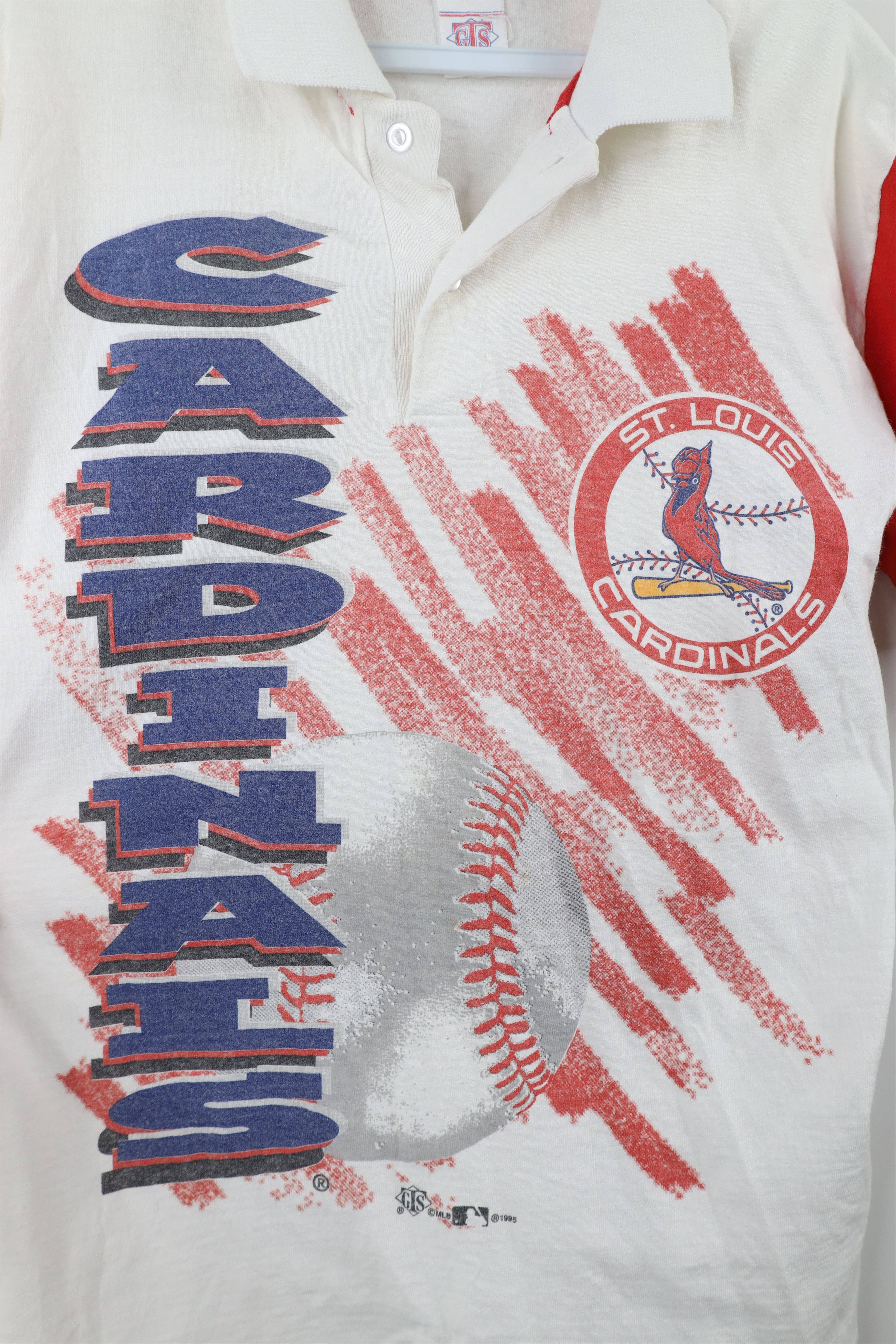Vintage Vintage 90s Print St Louis Cardinals Baseball Polo Shirt Size US S / EU 44-46 / 1 - 4 Thumbnail