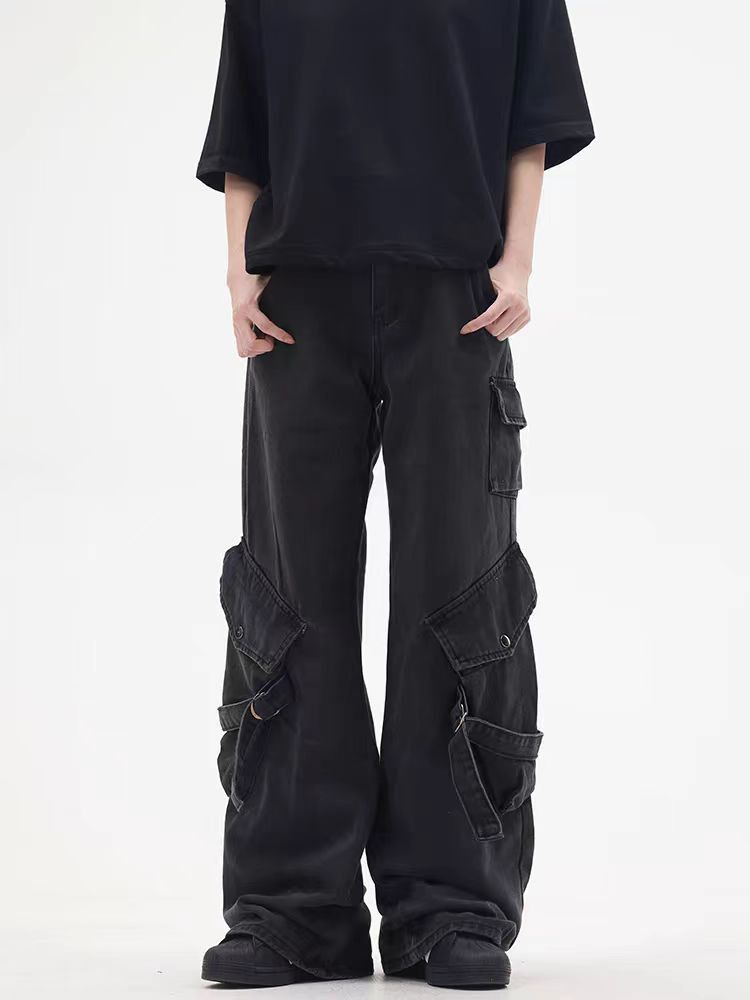 Japanese Brand × Jean Street Hip Hop Street Baggy Workwear Denim Trousers Size US 34 / EU 50 - 3 Thumbnail