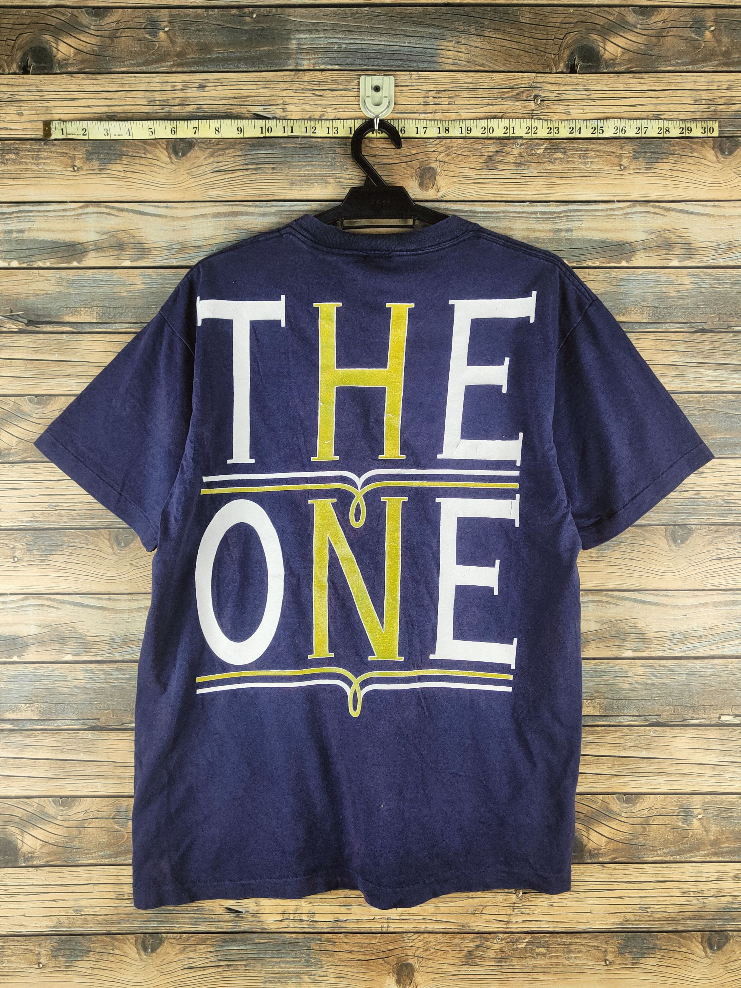Band Tees DL The One Elton John World Tour Versache Blue Tee #46-639 Size US L / EU 52-54 / 3 - 8 Thumbnail