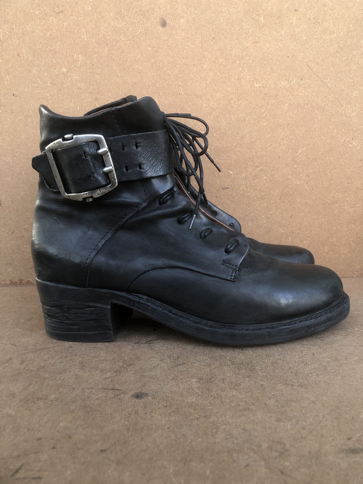 A.S.98 A.S 98 Black Calfskin Leather Women’s Boots Size 40 Size US 9 / IT 39 - 3 Thumbnail