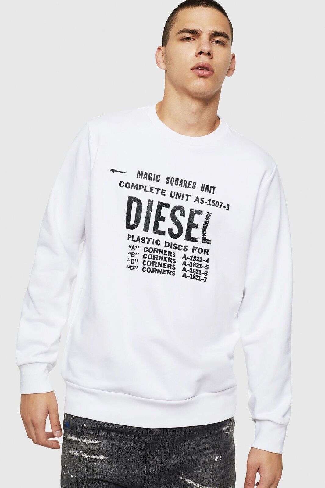 Diesel × Vintage Diesel Sweatshirt S-GIR-B5 Size US XL / EU 56 / 4 - 1 Thumbnail