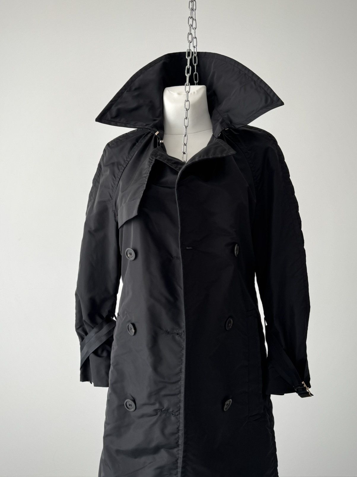 Gucci Vintage 2004 Gucci by Tom Ford Nylon Trench Coat Size S / US 4 / IT 40 - 5 Thumbnail