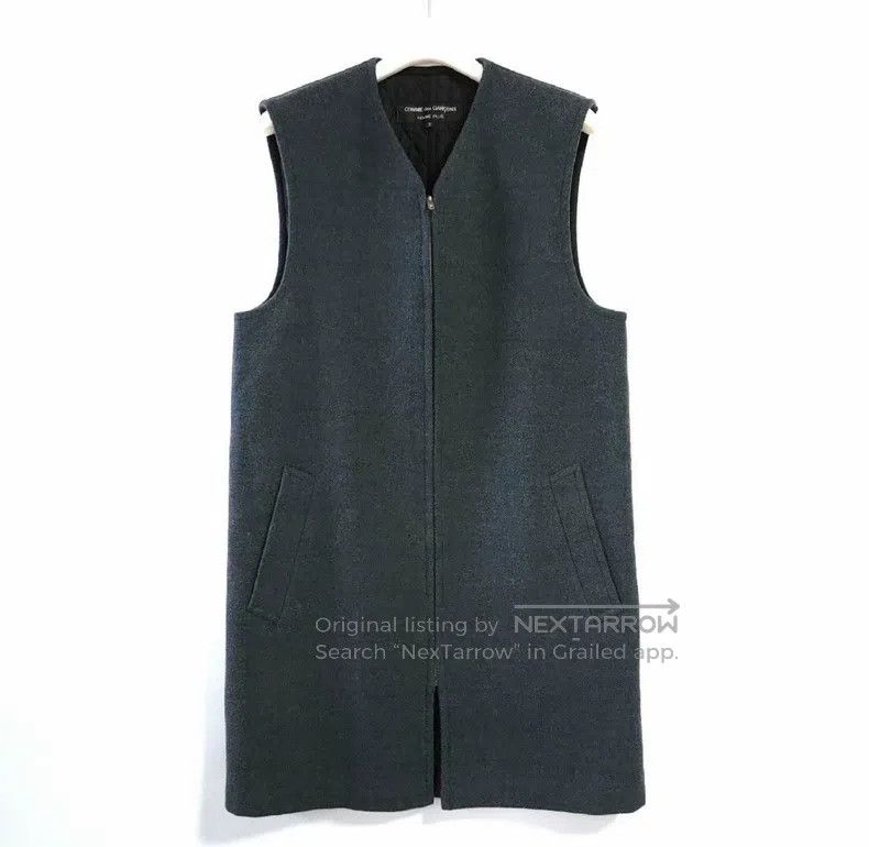 Comme des Garcons Comme Des Garcons Felted zipper long vest Size M / US 6-8 / IT 42-44 - 1 Thumbnail