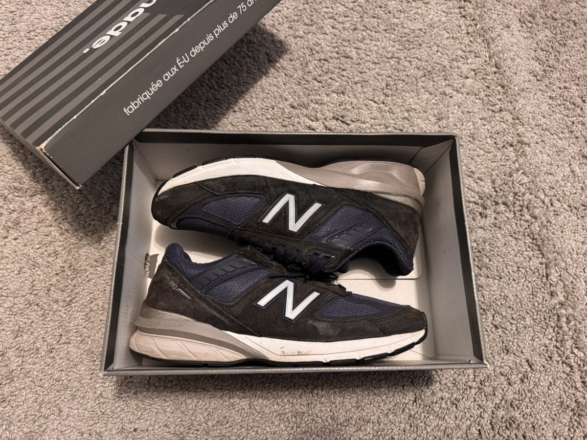 New Balance New Balance 990v5 Navy Blue Size US 10 / EU 43 - 2 Thumbnail