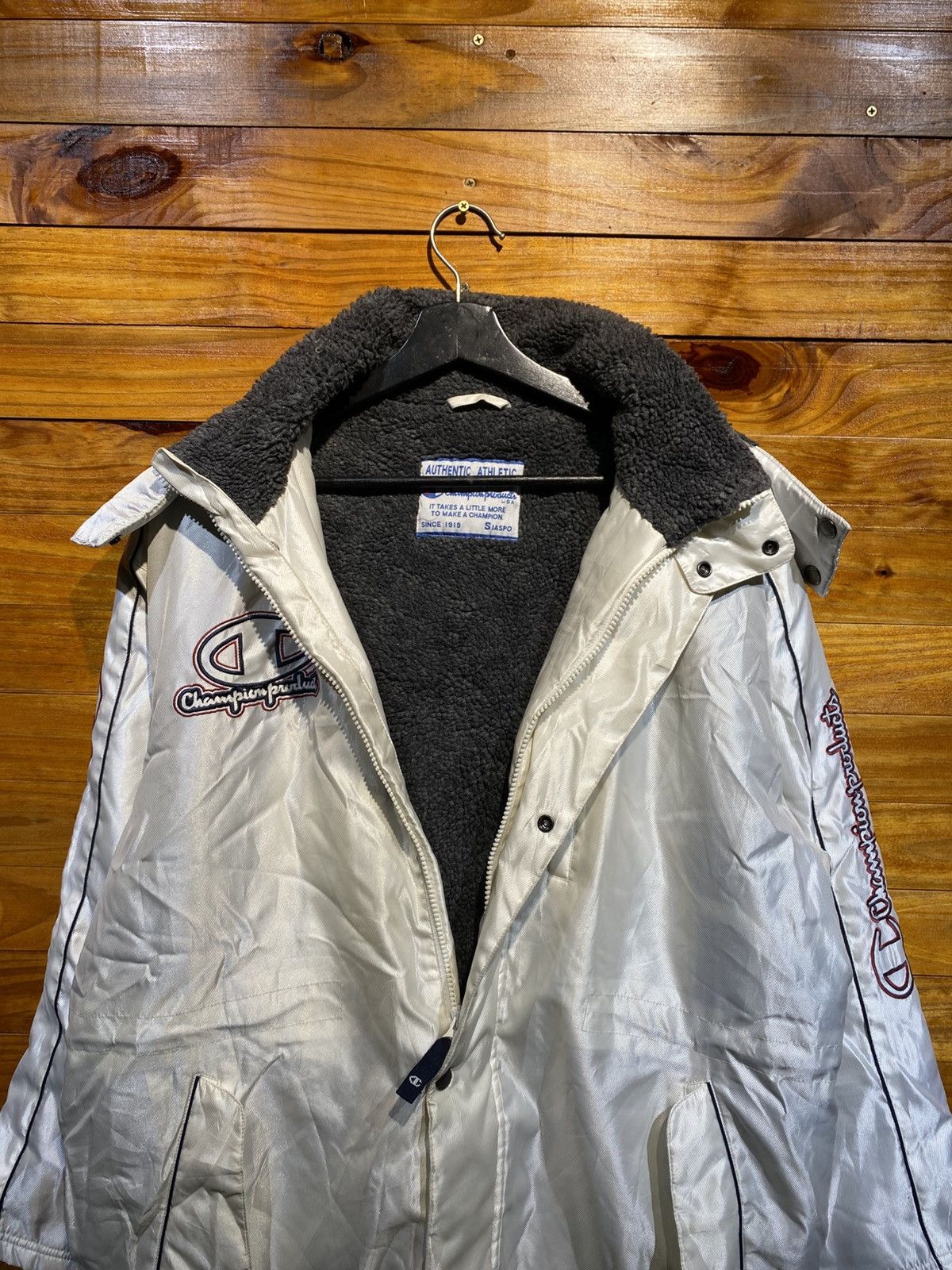 Champion Vintage Champion Products White Long Parka Jacket Sherpa Size US S / EU 44-46 / 1 - 8 Thumbnail