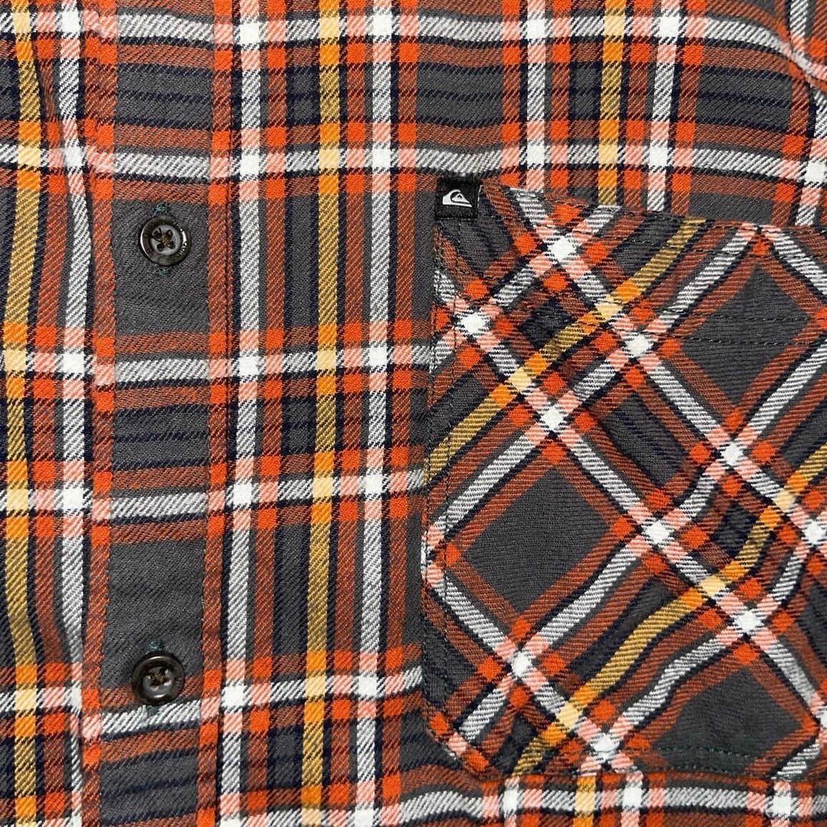 Quiksilver Flannel Plaid long-sleeve collar button up shirt Streetwear Size US XL / EU 56 / 4 - 4 Thumbnail